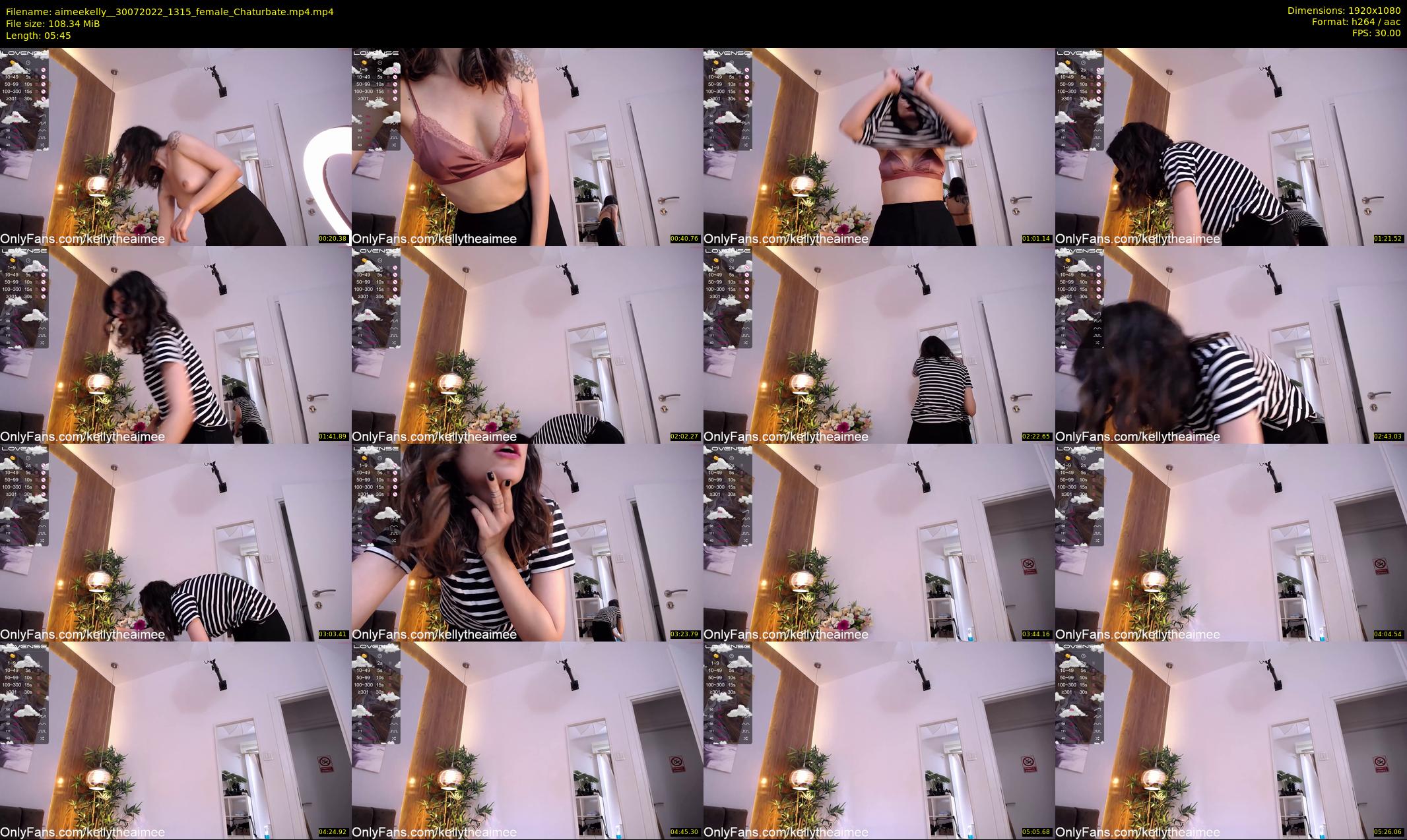 aimeekelly_ — 6 minute Chaturbate female cam show recording, 1080p, Jul 30, 2022
