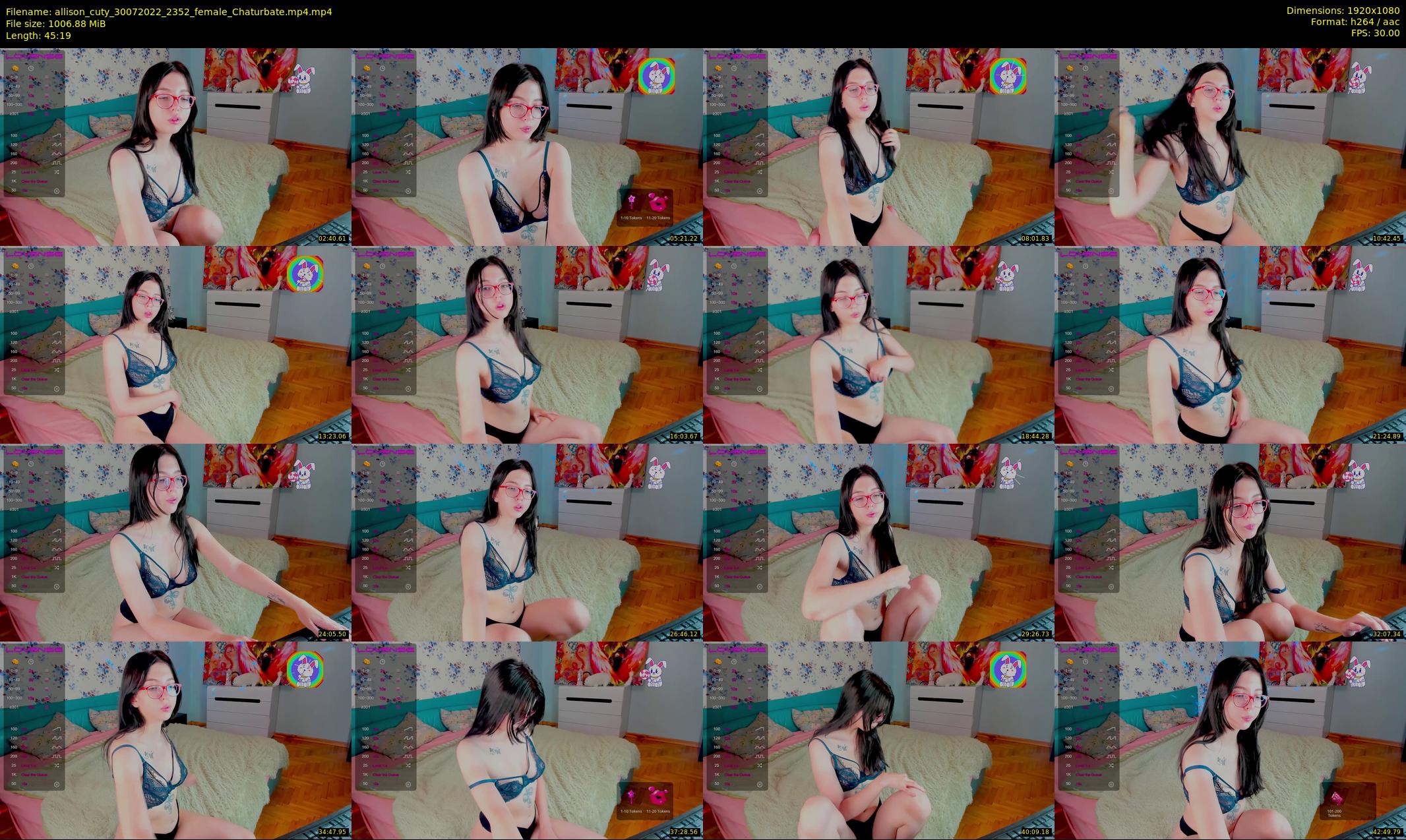 allison_cuty — 46 minute Chaturbate female cam show recording, 1080p, Jul 30, 2022