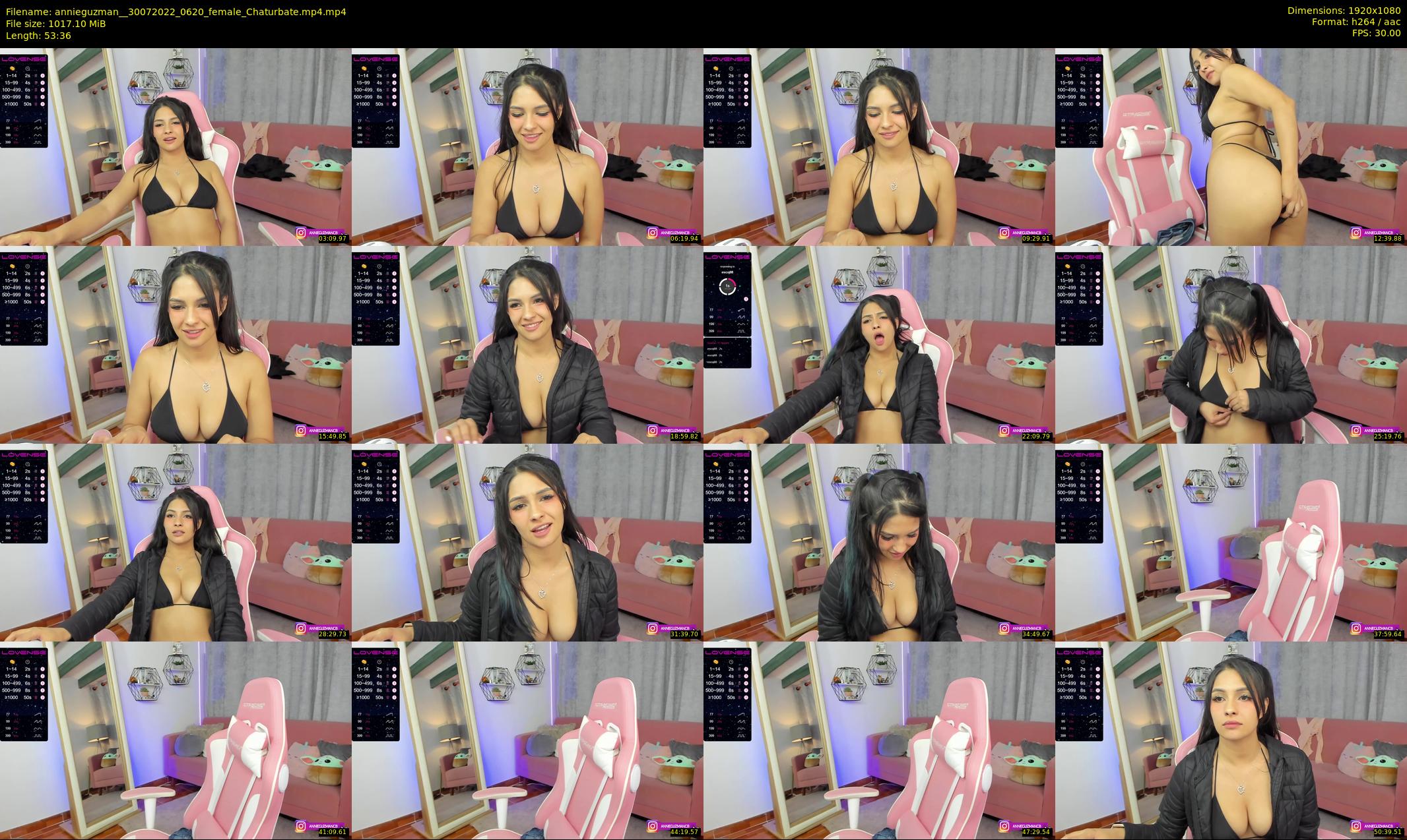 annieguzman_ — 54 minute Chaturbate female cam show recording, 1080p, Jul 30, 2022