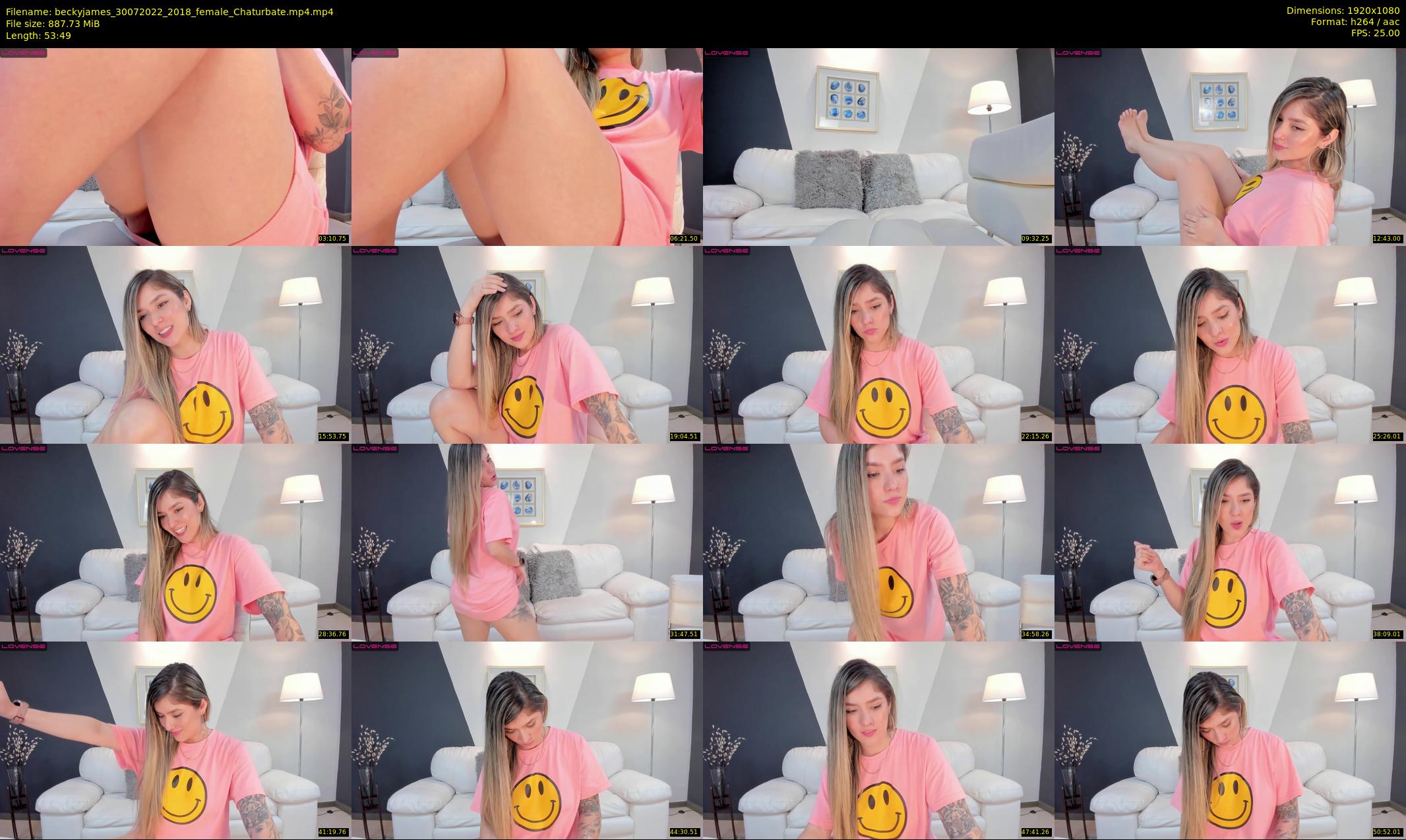 beckyjames — 54 minute Chaturbate female cam show recording, 1080p, Jul 30, 2022