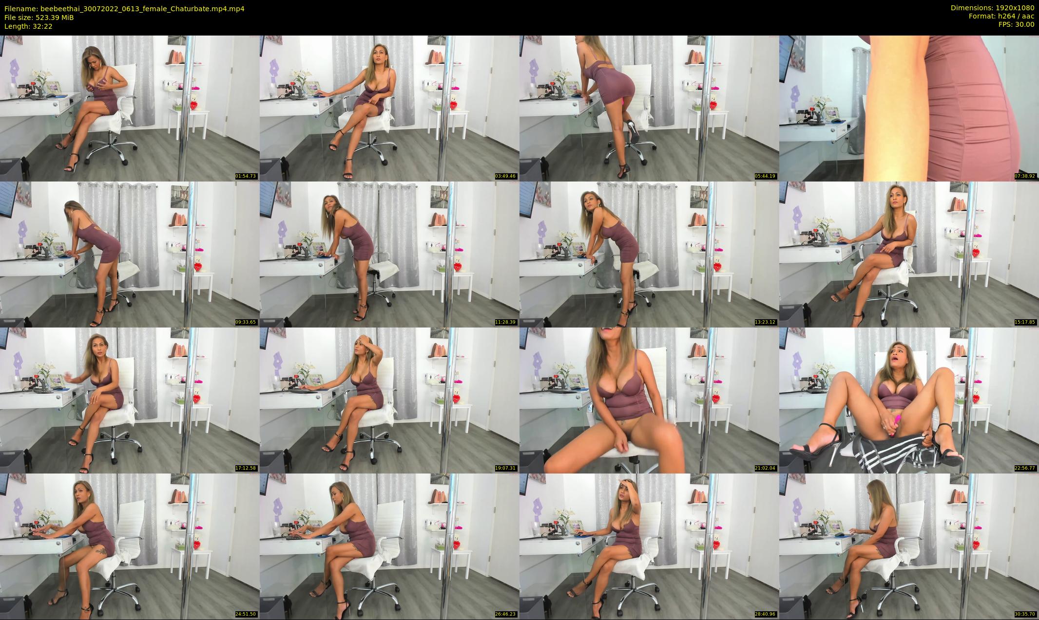 beebeethai — 33 minute Chaturbate female cam show recording, 1080p, Jul 30, 2022