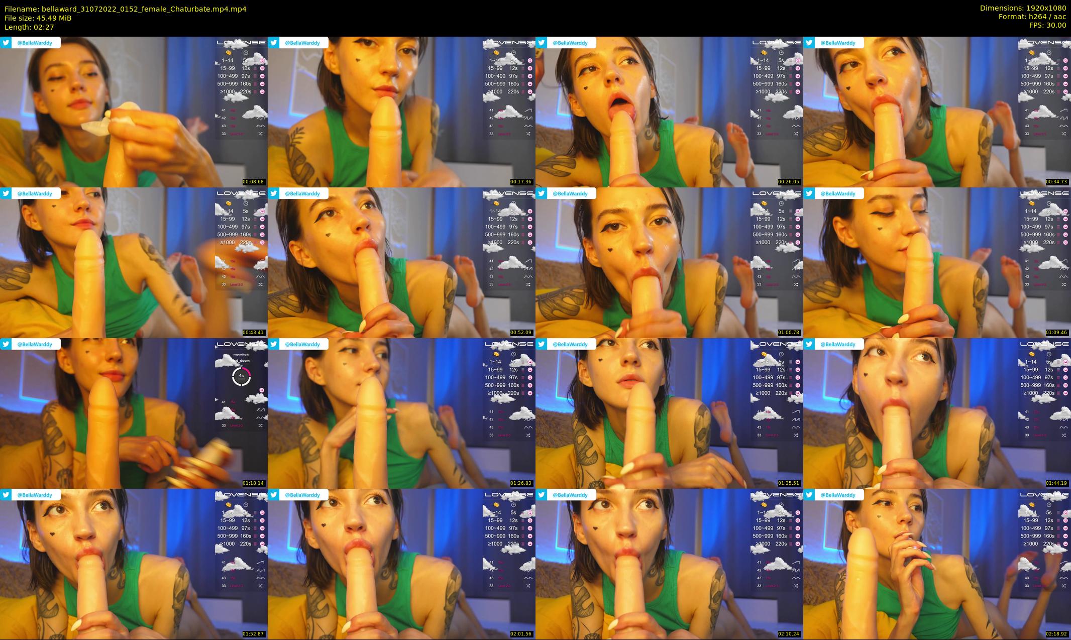 bellaward — 3 minute Chaturbate female cam show recording, 1080p, Jul 31, 2022
