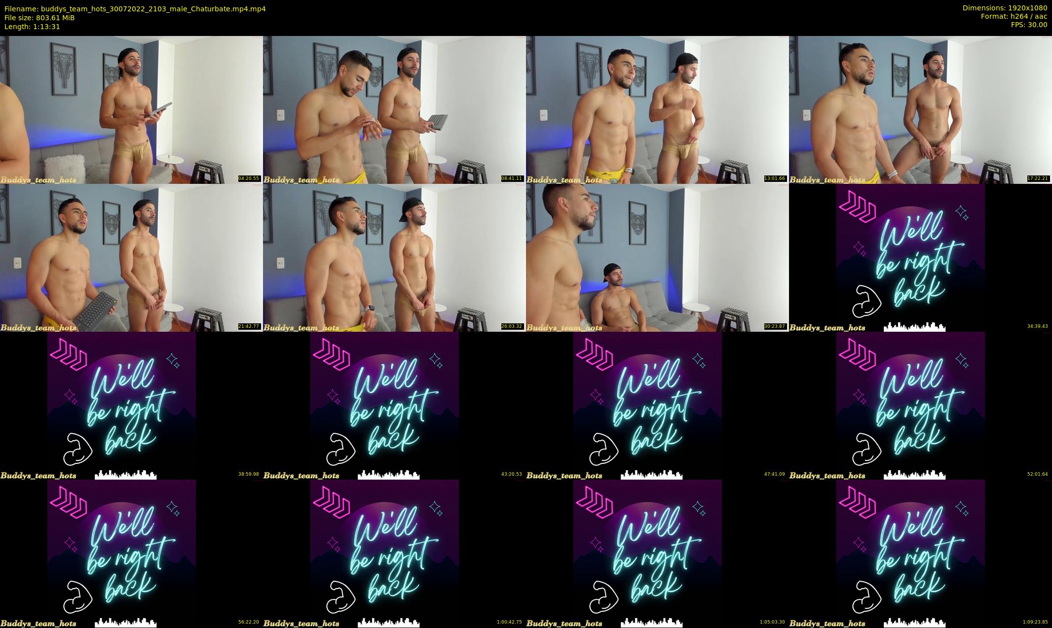 buddys_team_hots — 74 minute Chaturbate couple cam show recording, 1080p, Jul 30, 2022