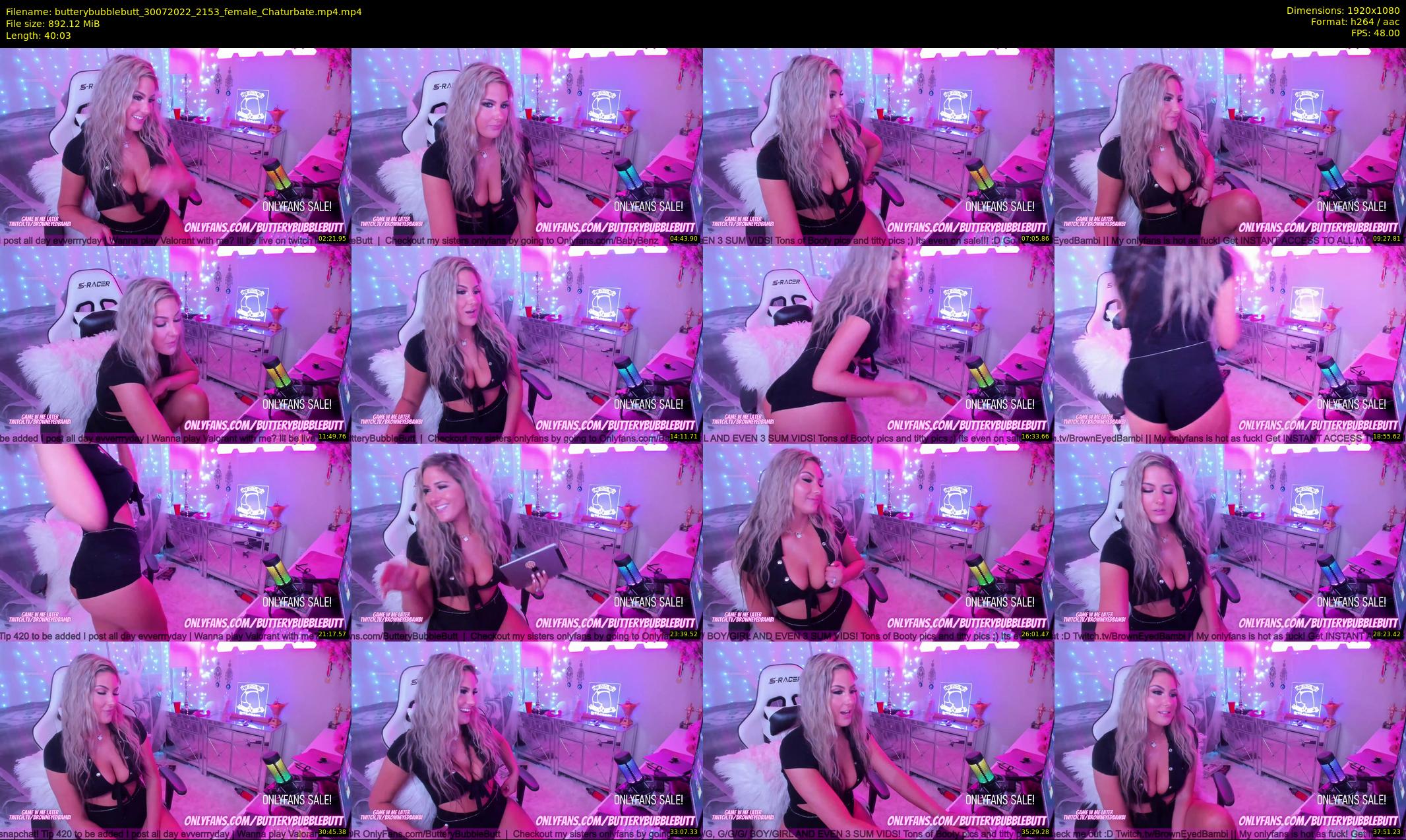 butterybubblebutt — 41 minute Chaturbate couple cam show recording, 1080p, Jul 30, 2022