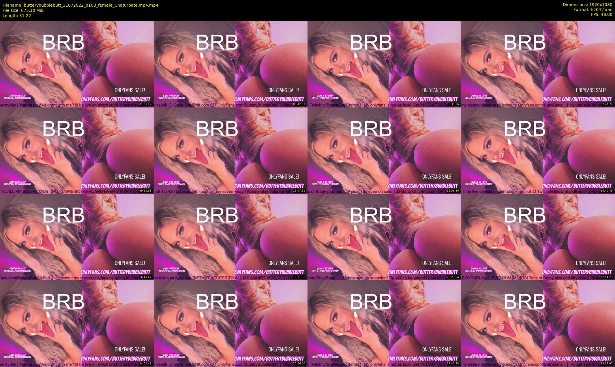 butterybubblebutt — 32 minute Chaturbate couple cam show recording, 1080p, Jul 31, 2022