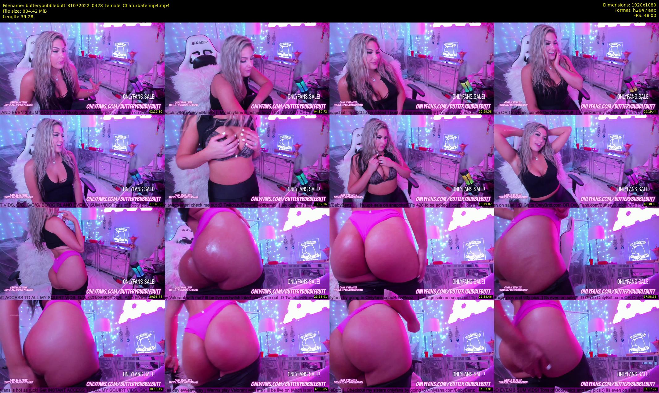 butterybubblebutt — 40 minute Chaturbate couple cam show recording, 1080p, Jul 31, 2022