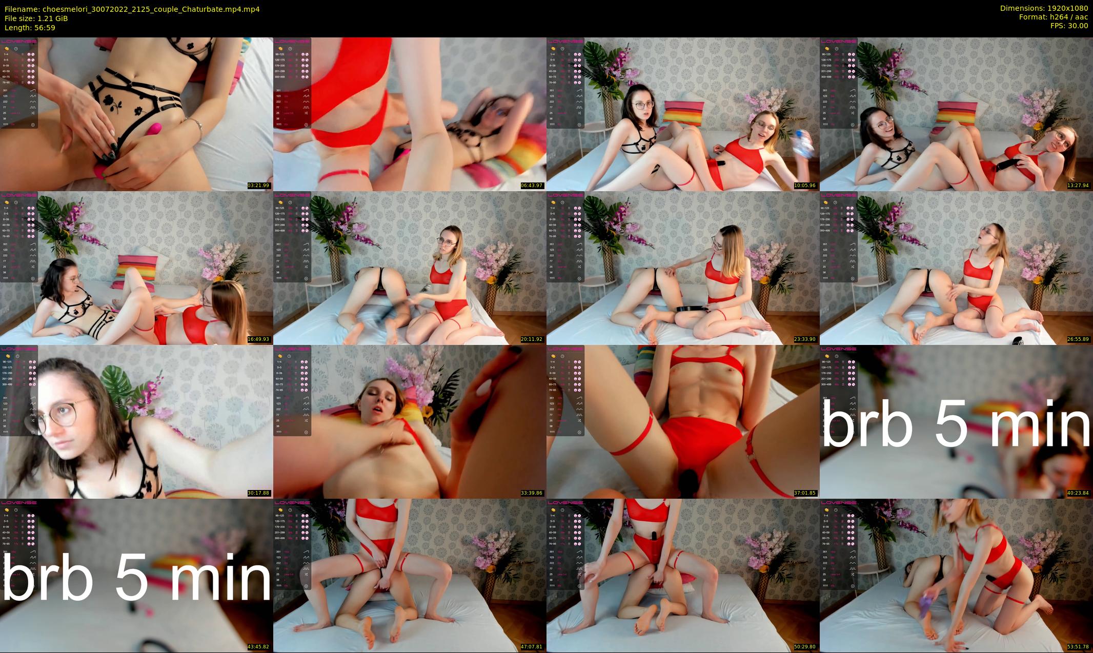 choesmelori — 57 minute Chaturbate couple cam show recording, 1080p, Jul 30, 2022