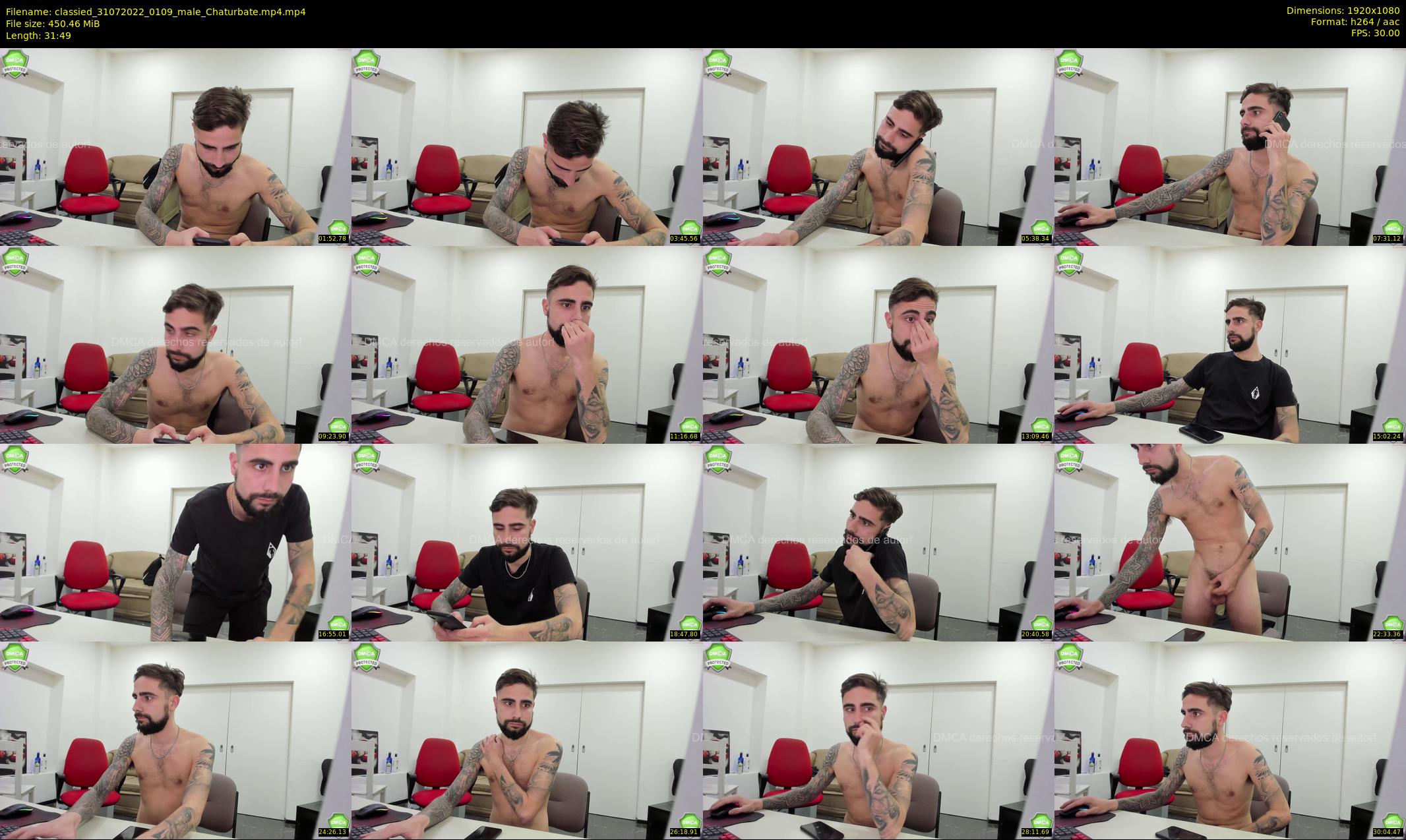 classied — 32 minute Chaturbate male cam show recording, 1080p, Jul 31, 2022