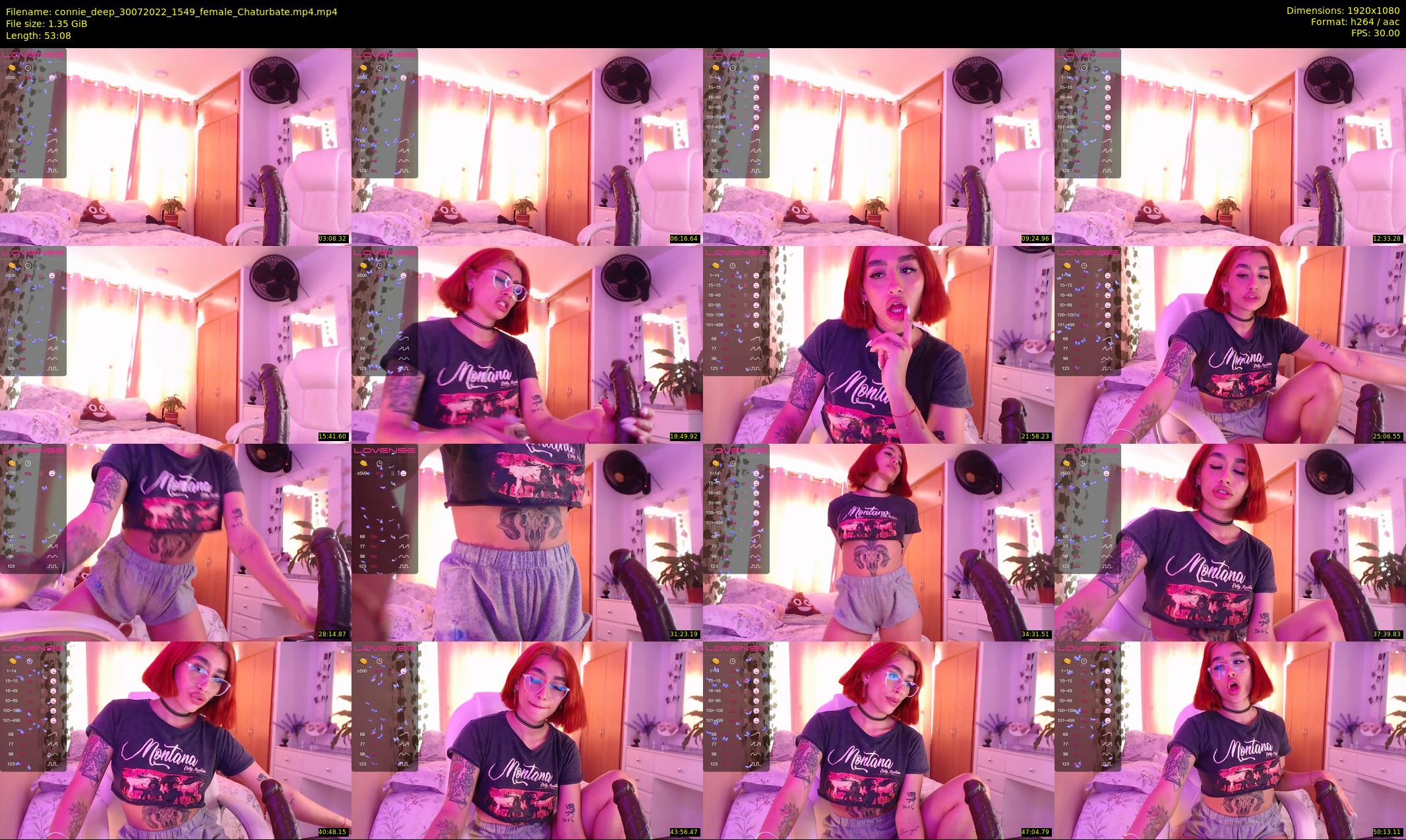 connie_deep — 54 minute Chaturbate female cam show recording, 1080p, Jul 30, 2022