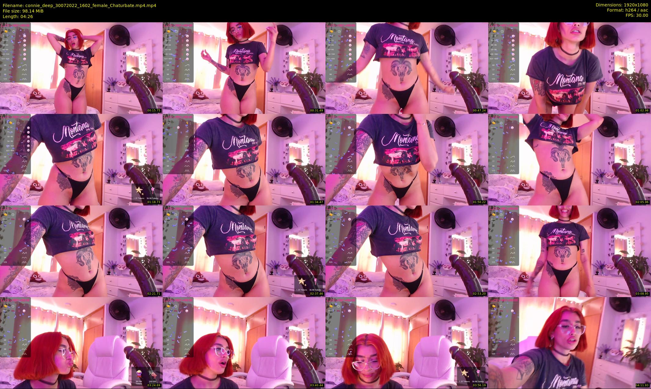 connie_deep — 5 minute Chaturbate female cam show recording, 1080p, Jul 30, 2022