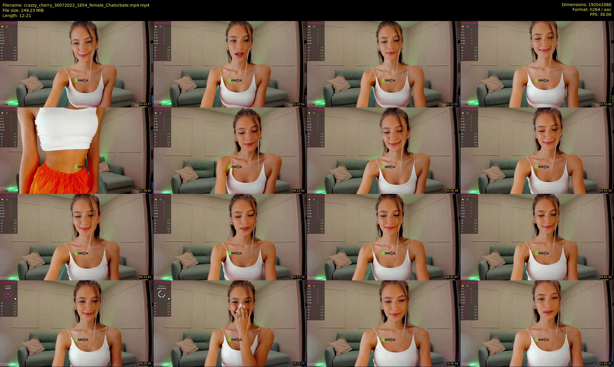 crazzy_cherry — 13 minute Chaturbate female cam show recording, 1080p, Jul 30, 2022