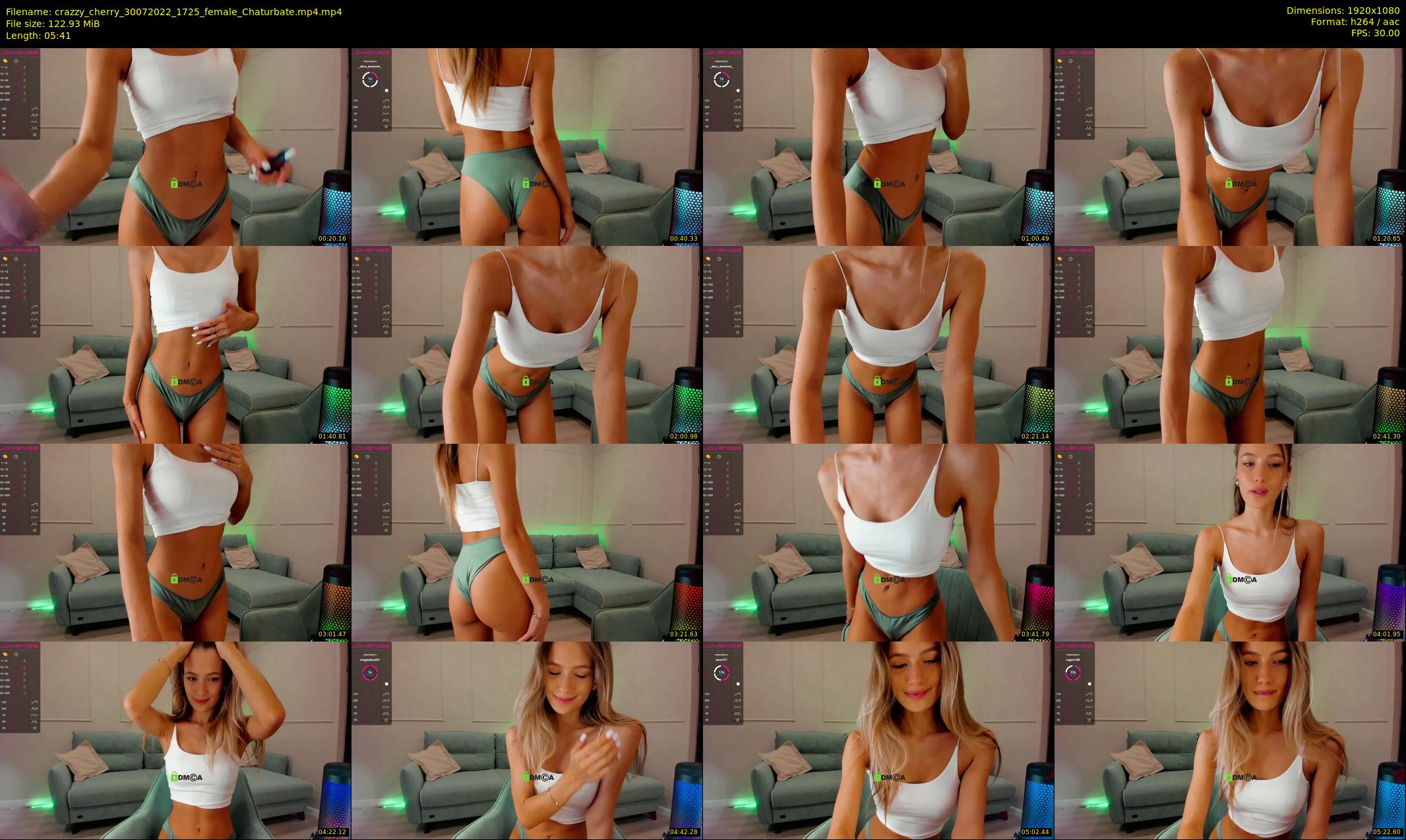 crazzy_cherry — 6 minute Chaturbate female cam show recording, 1080p, Jul 30, 2022