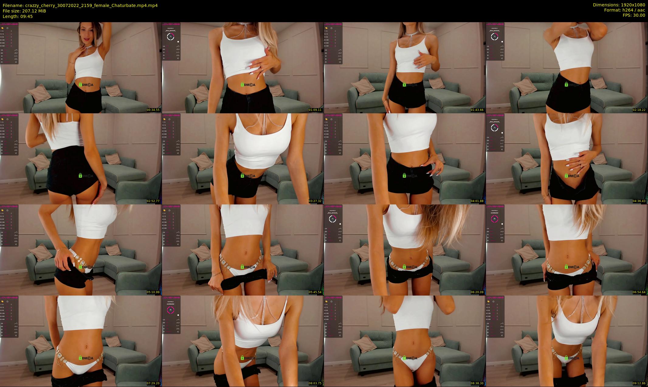 crazzy_cherry — 10 minute Chaturbate female cam show recording, 1080p, Jul 30, 2022