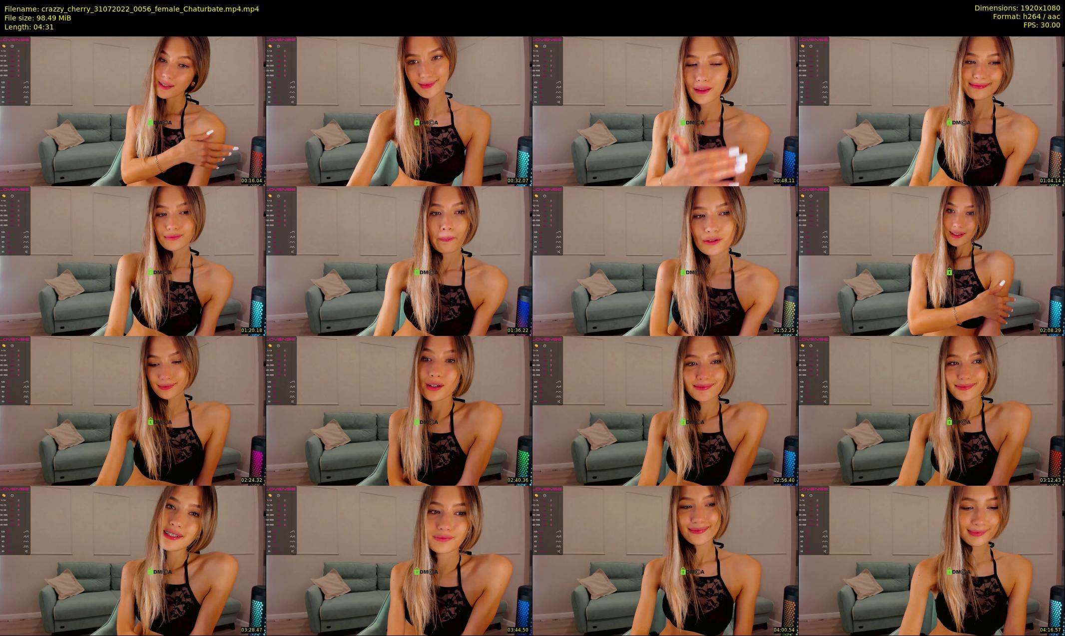 crazzy_cherry — 5 minute Chaturbate female cam show recording, 1080p, Jul 31, 2022