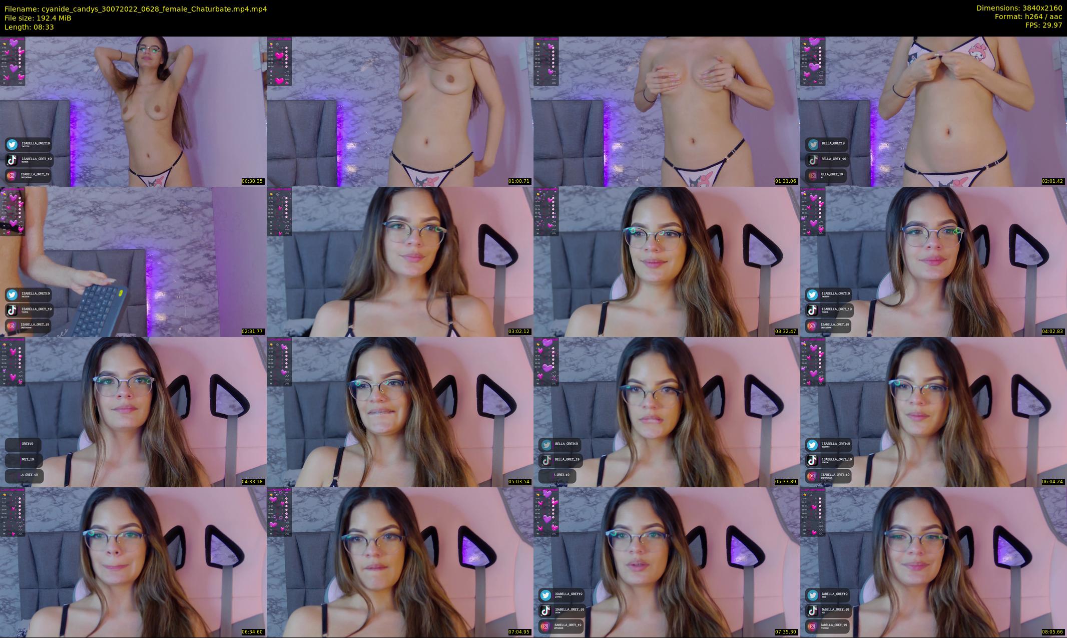 cyanide_candys — 9 minute Chaturbate female cam show recording, 4K, Jul 30, 2022