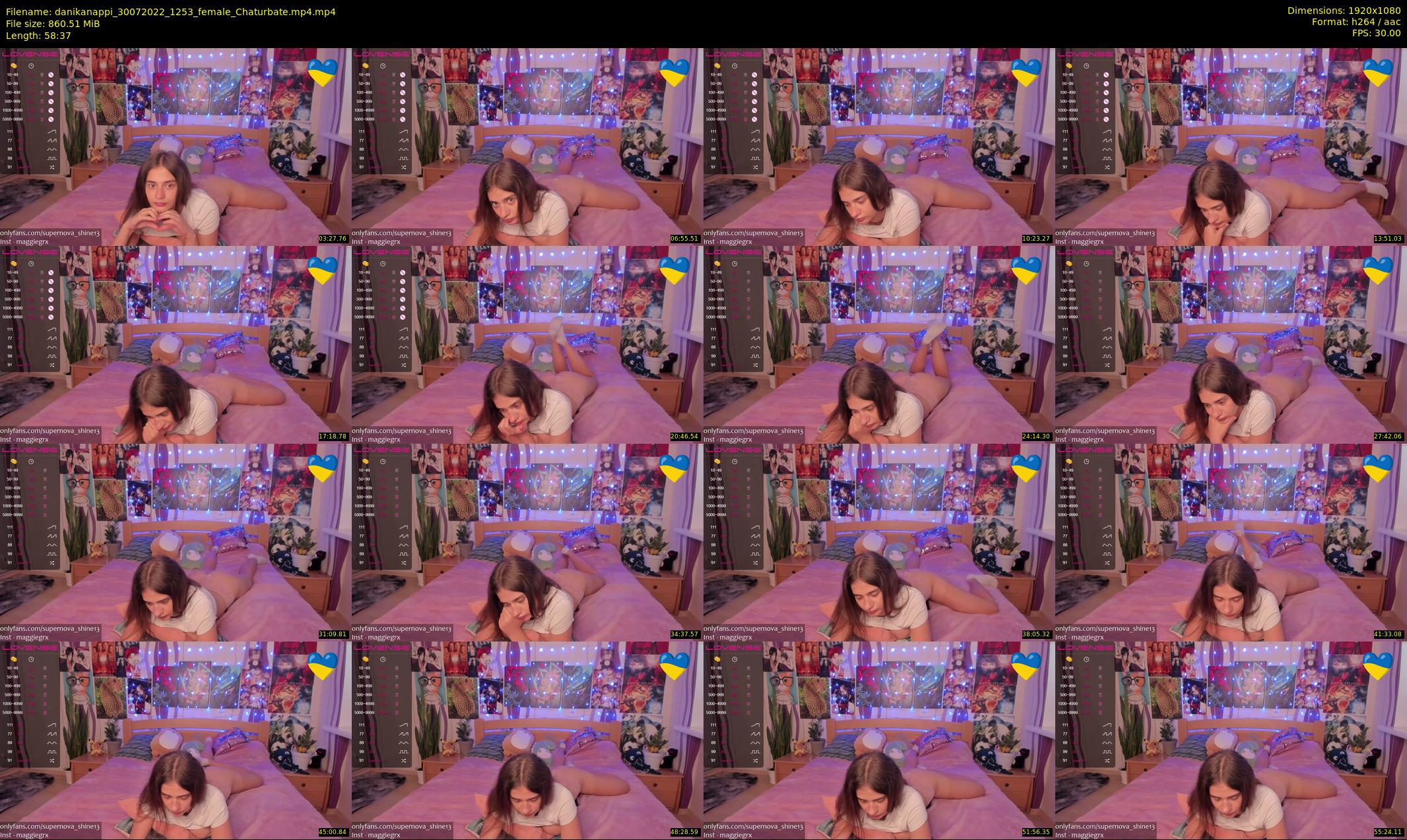 danikanappi — 59 minute Chaturbate female cam show recording, 1080p, Jul 30, 2022