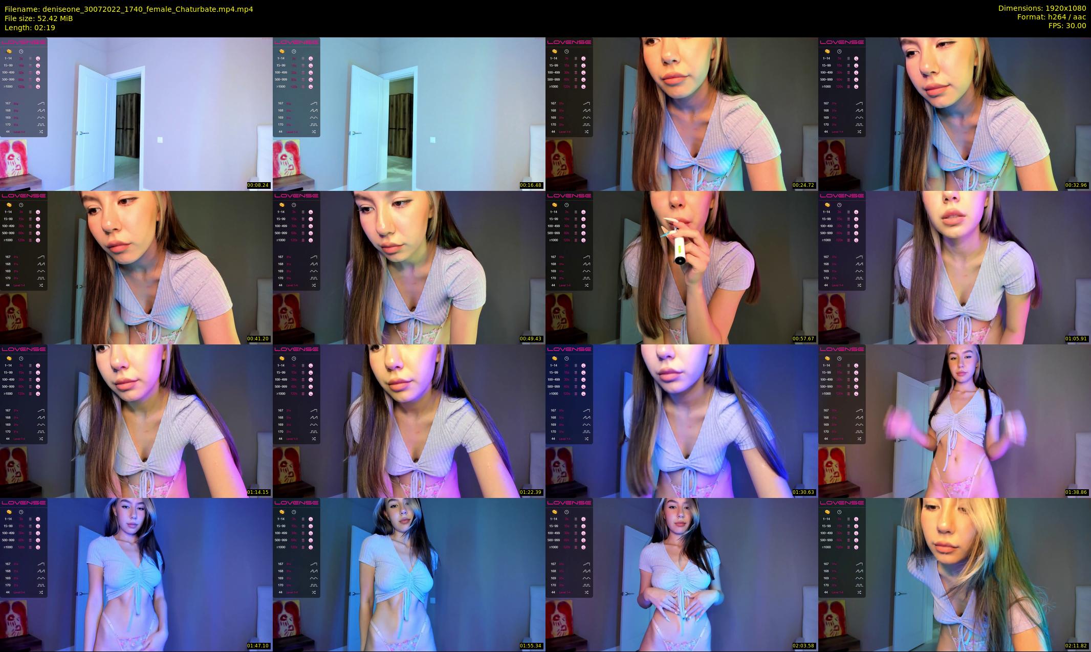 deniseone — 3 minute Chaturbate female cam show recording, 1080p, Jul 30, 2022