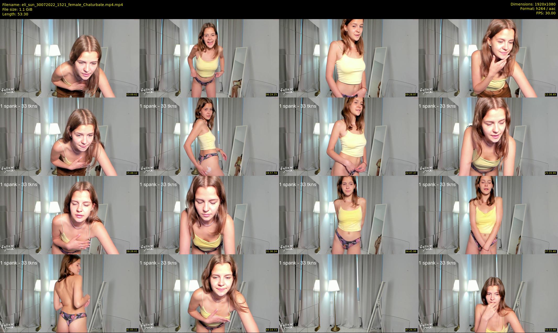 eli_sun — 54 minute Chaturbate female cam show recording, 1080p, Jul 30, 2022