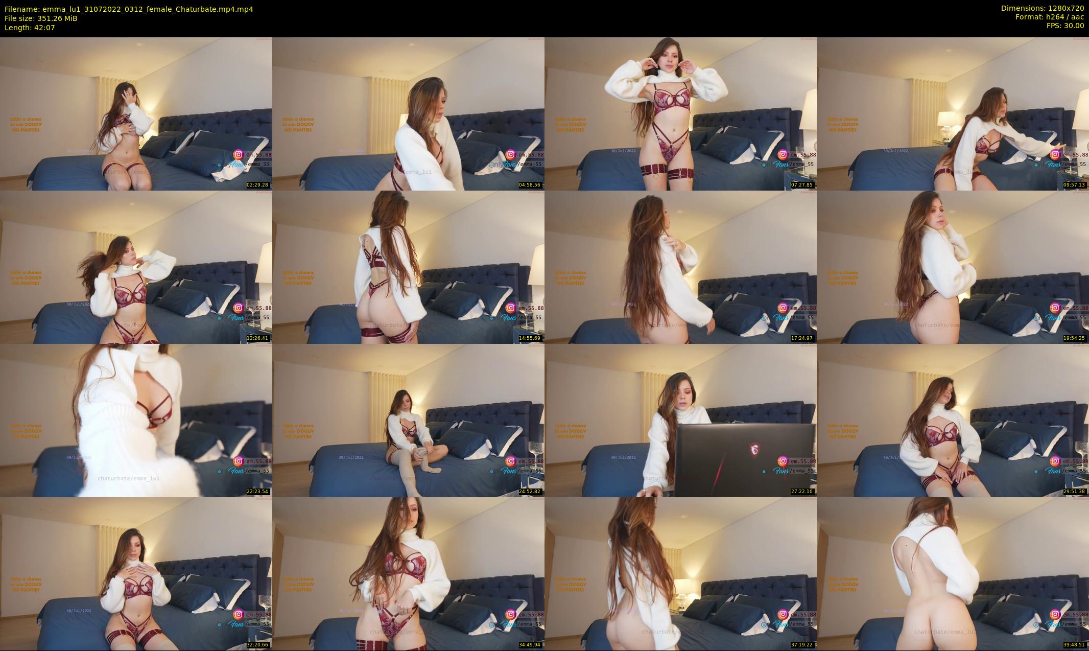 emma_lu1 — 43 minute Chaturbate female cam show recording, 720p, Jul 31, 2022