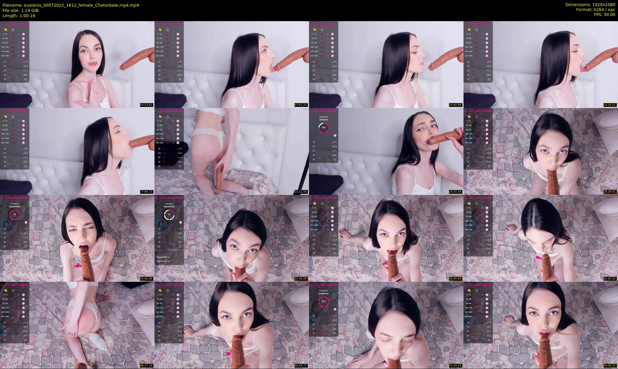 evalanis — 61 minute Chaturbate couple cam show recording, 1080p, Jul 30, 2022