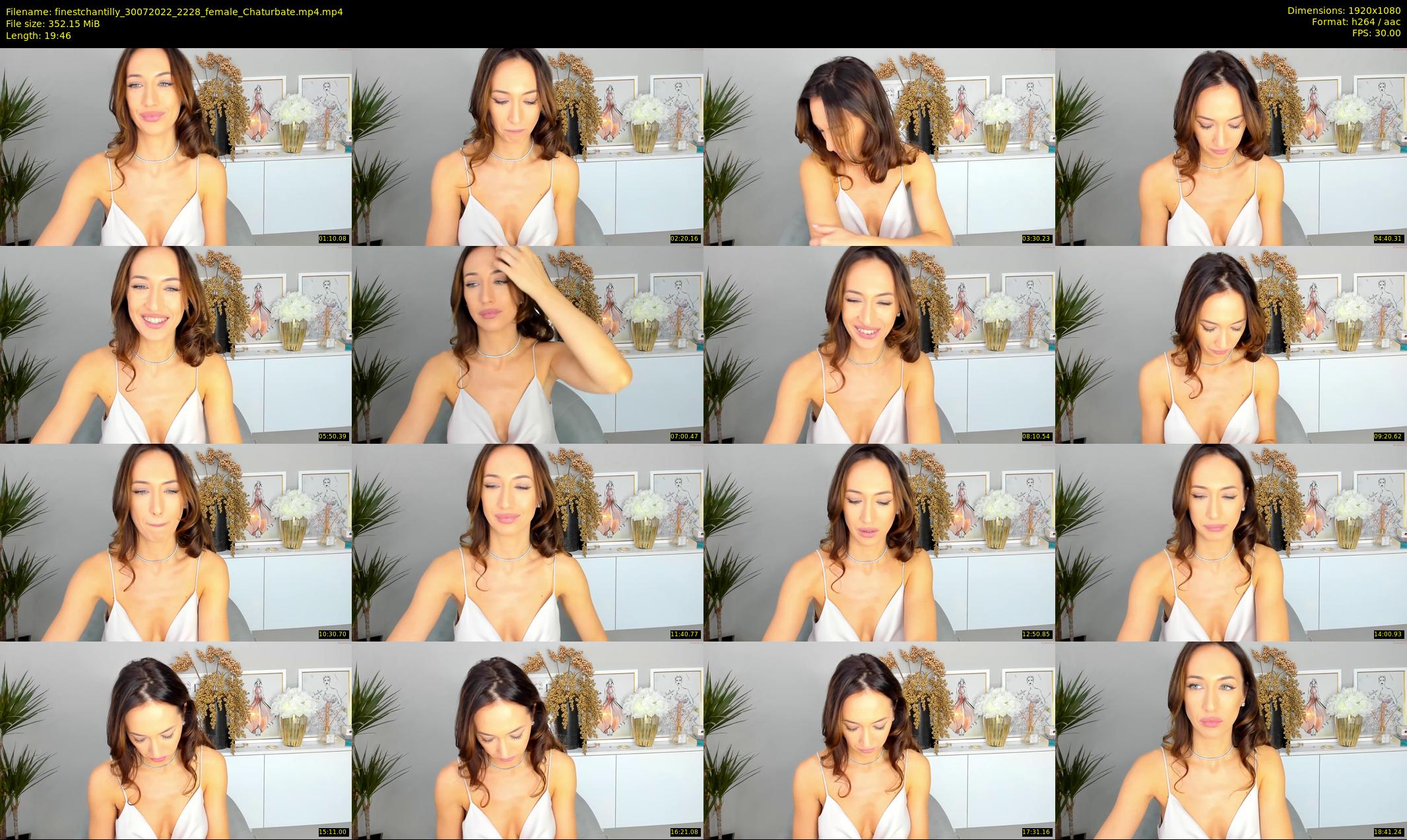 finestchantilly — 20 minute Chaturbate female cam show recording, 1080p, Jul 30, 2022