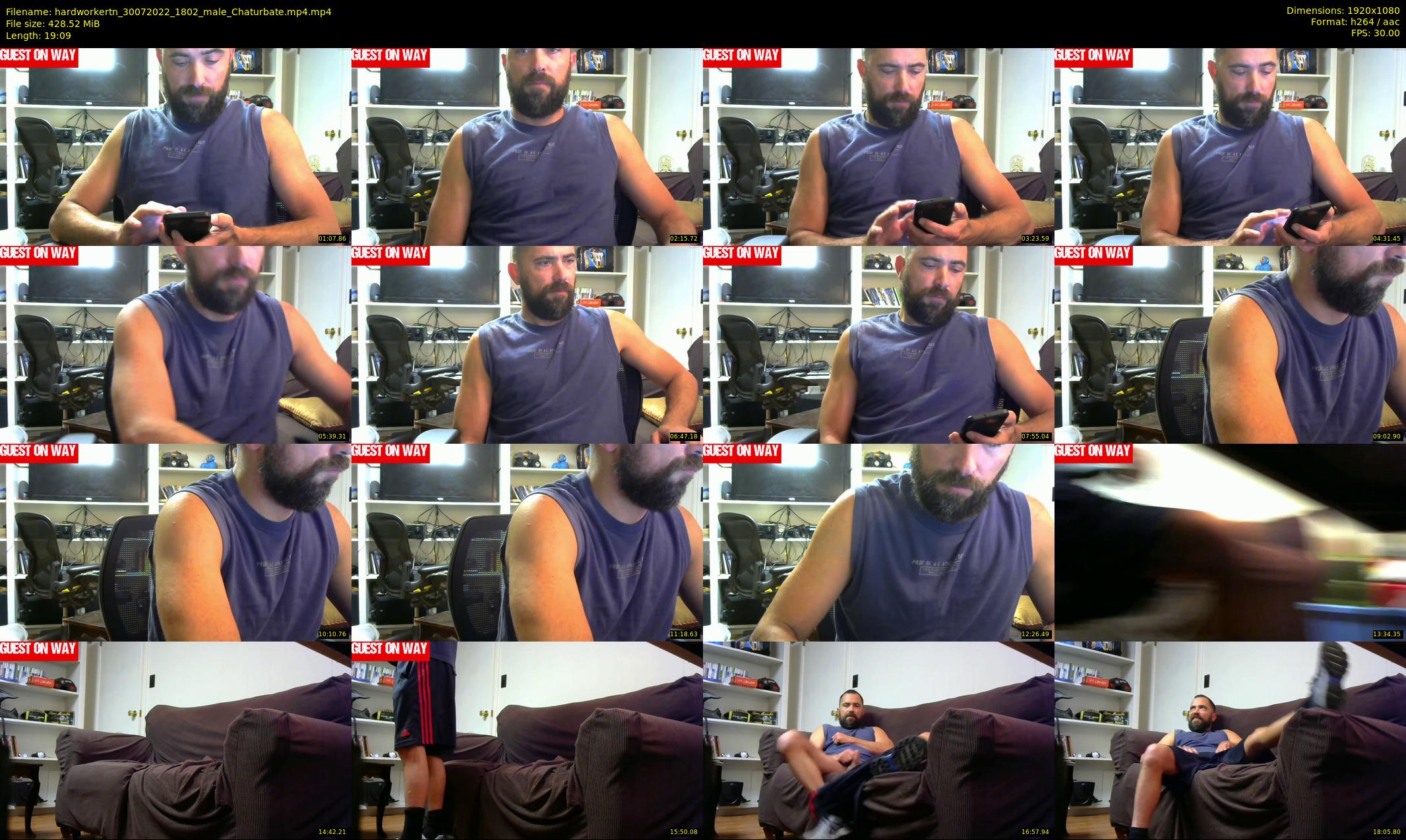 hardworkertn — 20 minute Chaturbate male cam show recording, 1080p, Jul 30, 2022