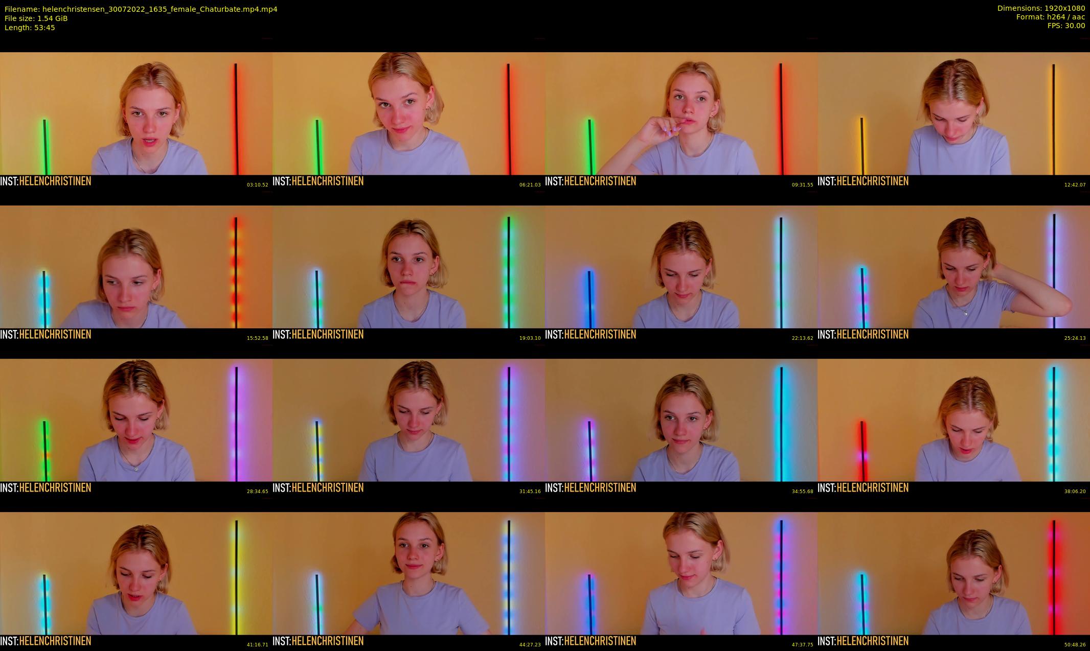 helenchristensen — 54 minute Chaturbate female cam show recording, 1080p, Jul 30, 2022