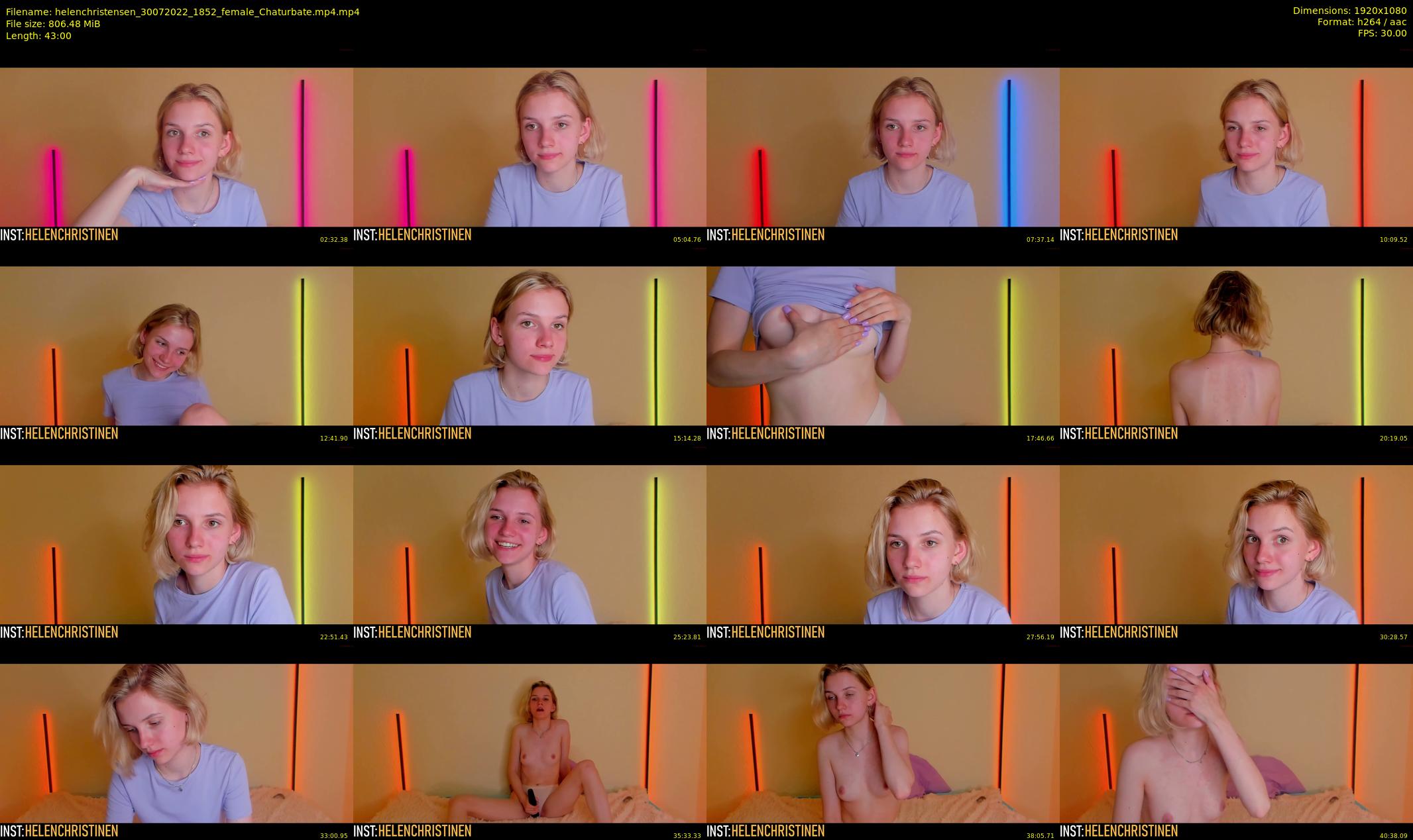 helenchristensen — 43 minute Chaturbate female cam show recording, 1080p, Jul 30, 2022