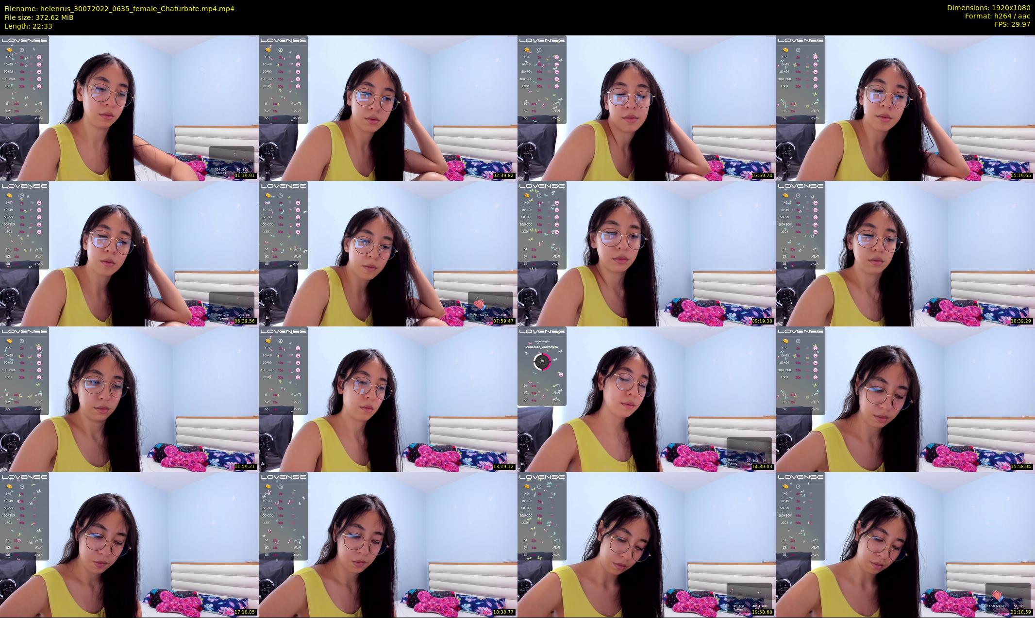 helenrus — 23 minute Chaturbate female cam show recording, 1080p, Jul 30, 2022