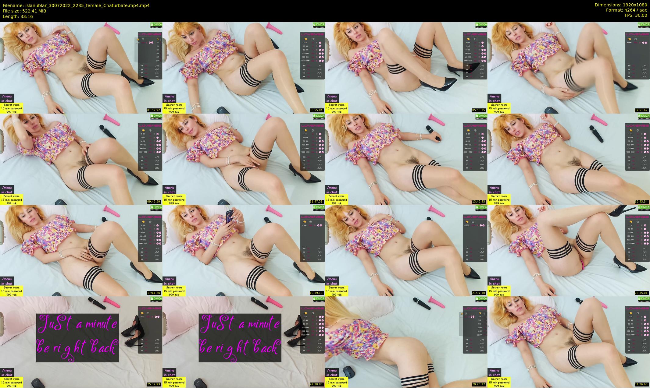 islanublar — 34 minute Chaturbate female cam show recording, 1080p, Jul 30, 2022