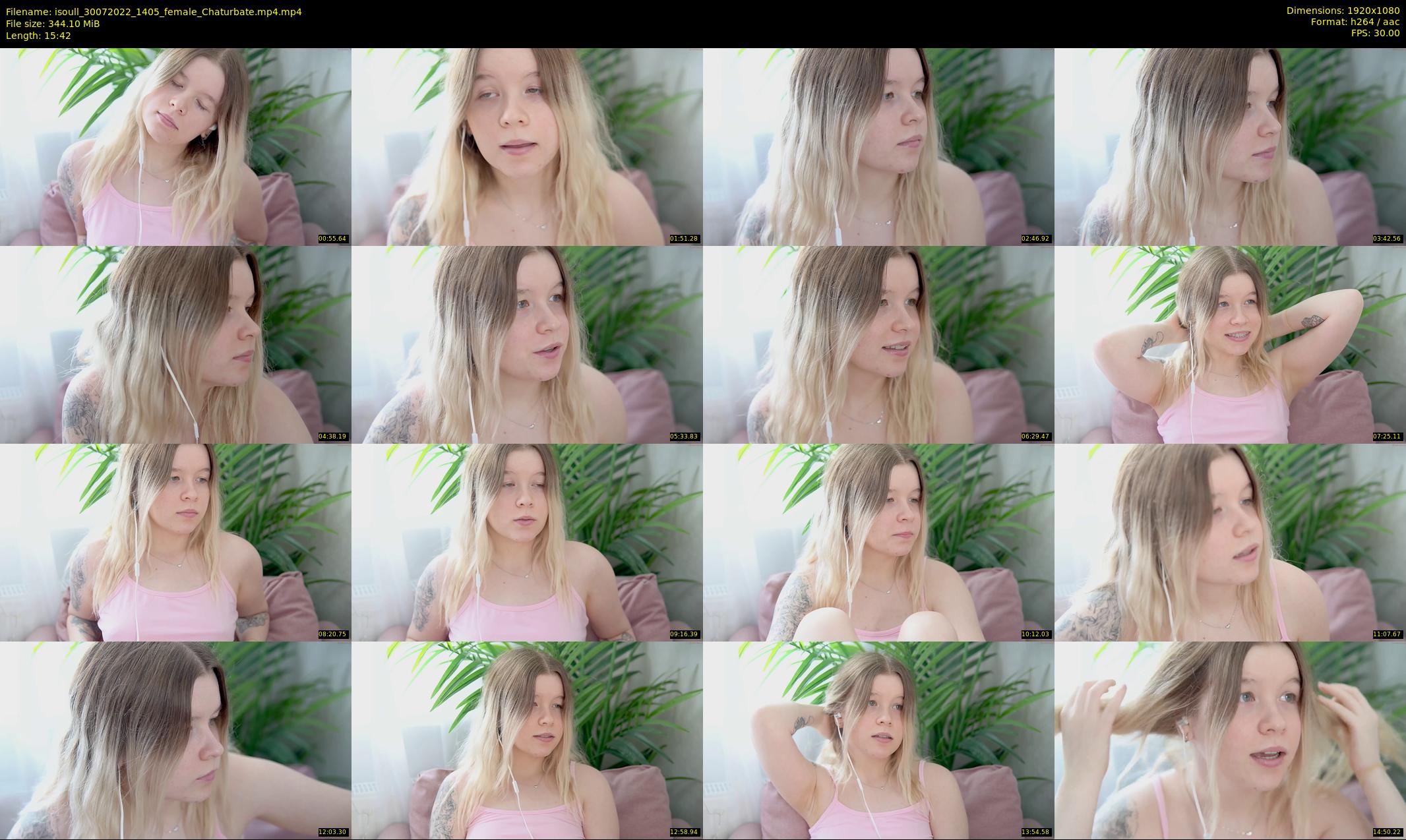 isoull — 16 minute Chaturbate female cam show recording, 1080p, Jul 30, 2022