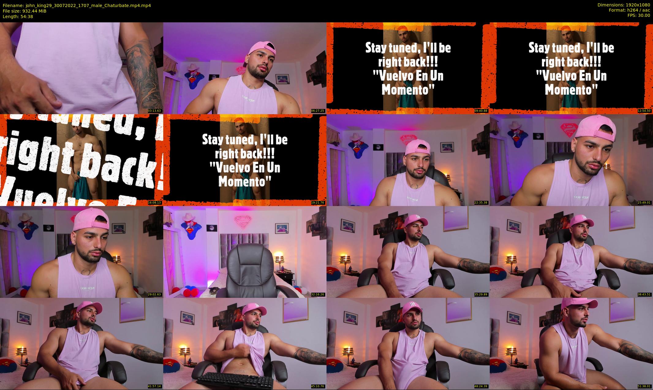 john_king29 — 55 minute Chaturbate male cam show recording, 1080p, Jul 30, 2022
