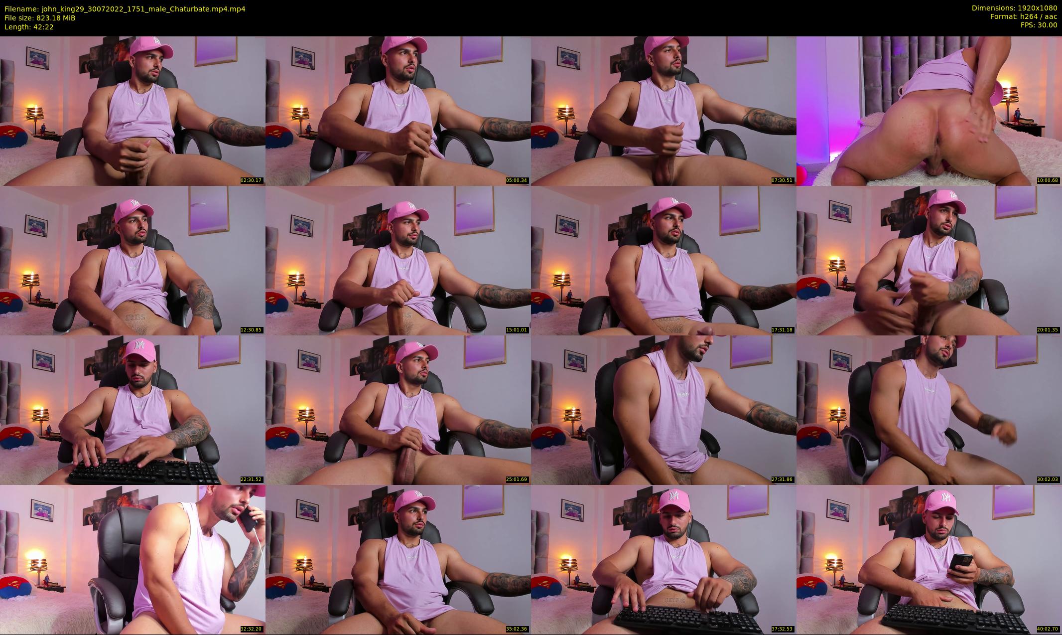 john_king29 — 43 minute Chaturbate male cam show recording, 1080p, Jul 30, 2022