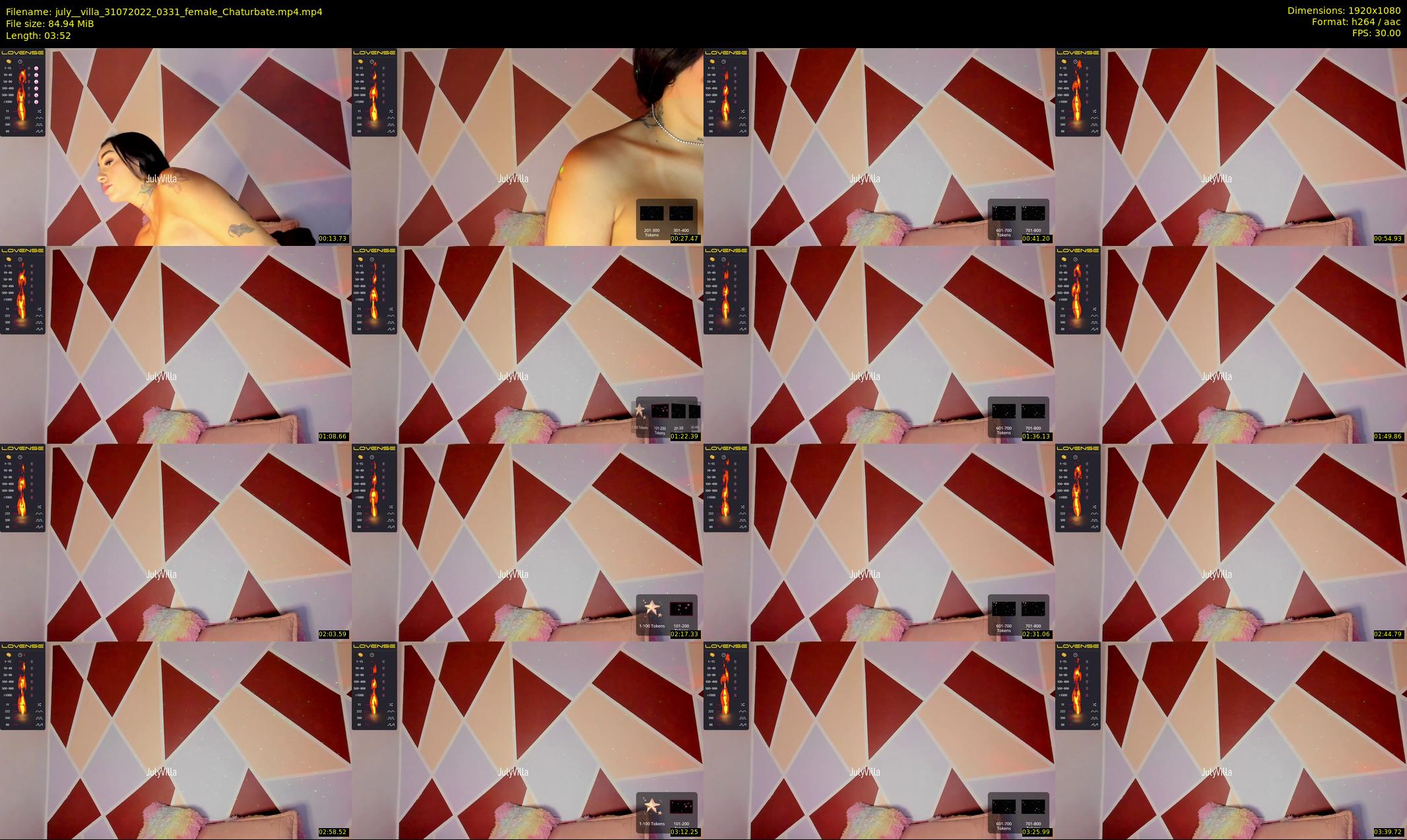 july__villa — 4 minute Chaturbate female cam show recording, 1080p, Jul 31, 2022