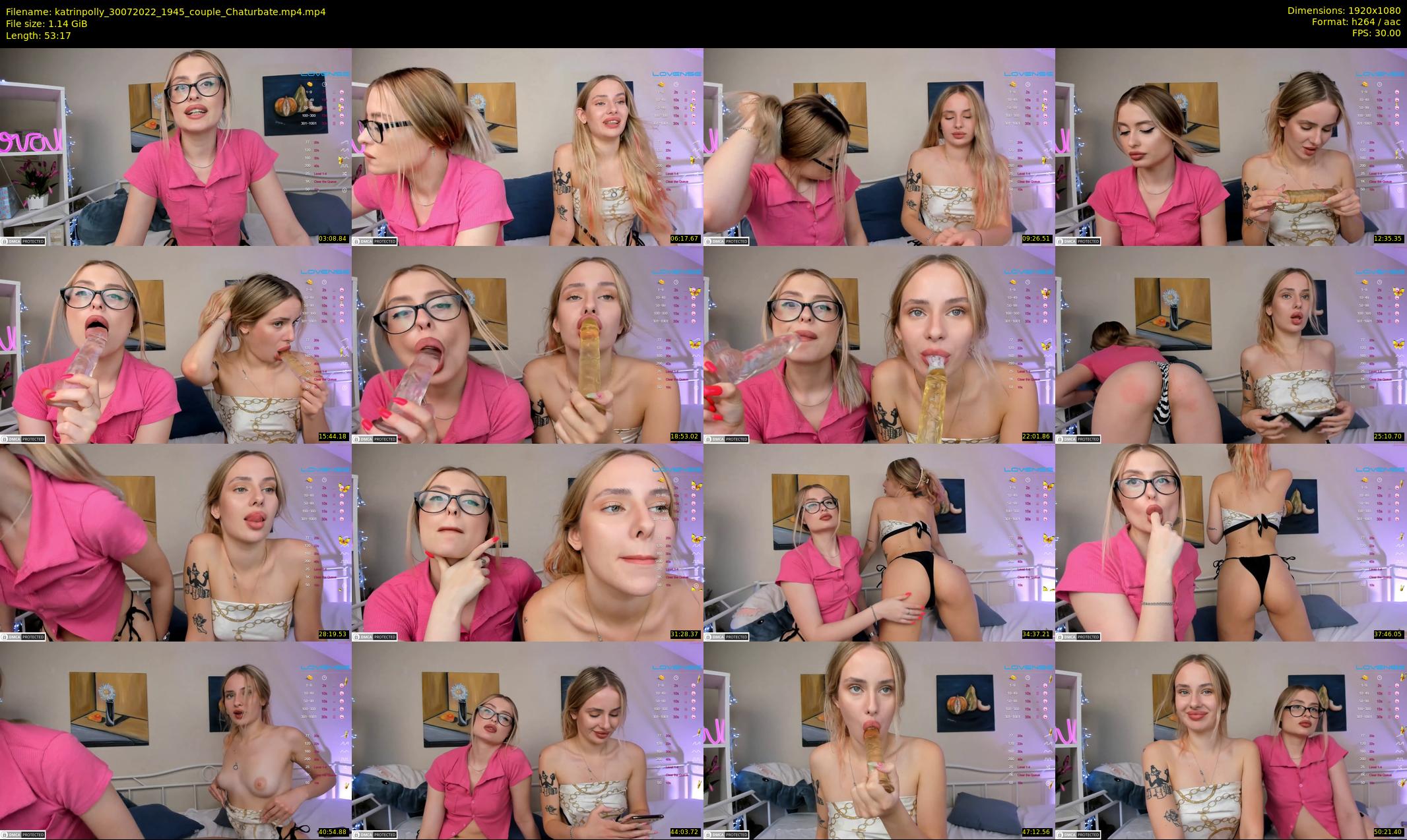 katrinpolly — 54 minute Chaturbate couple cam show recording, 1080p, Jul 30, 2022