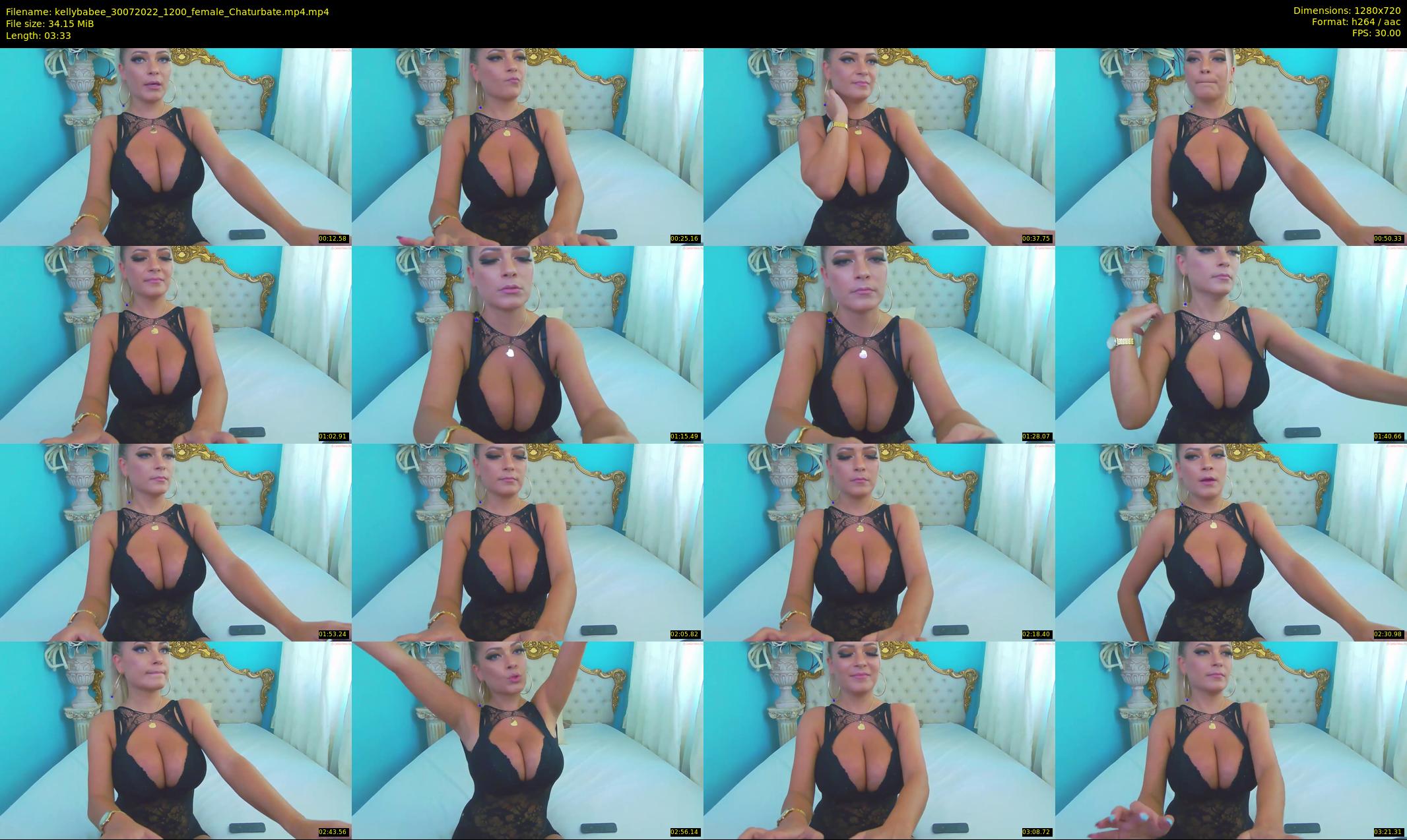 kellybabee — 4 minute Chaturbate female cam show recording, 720p, Jul 30, 2022