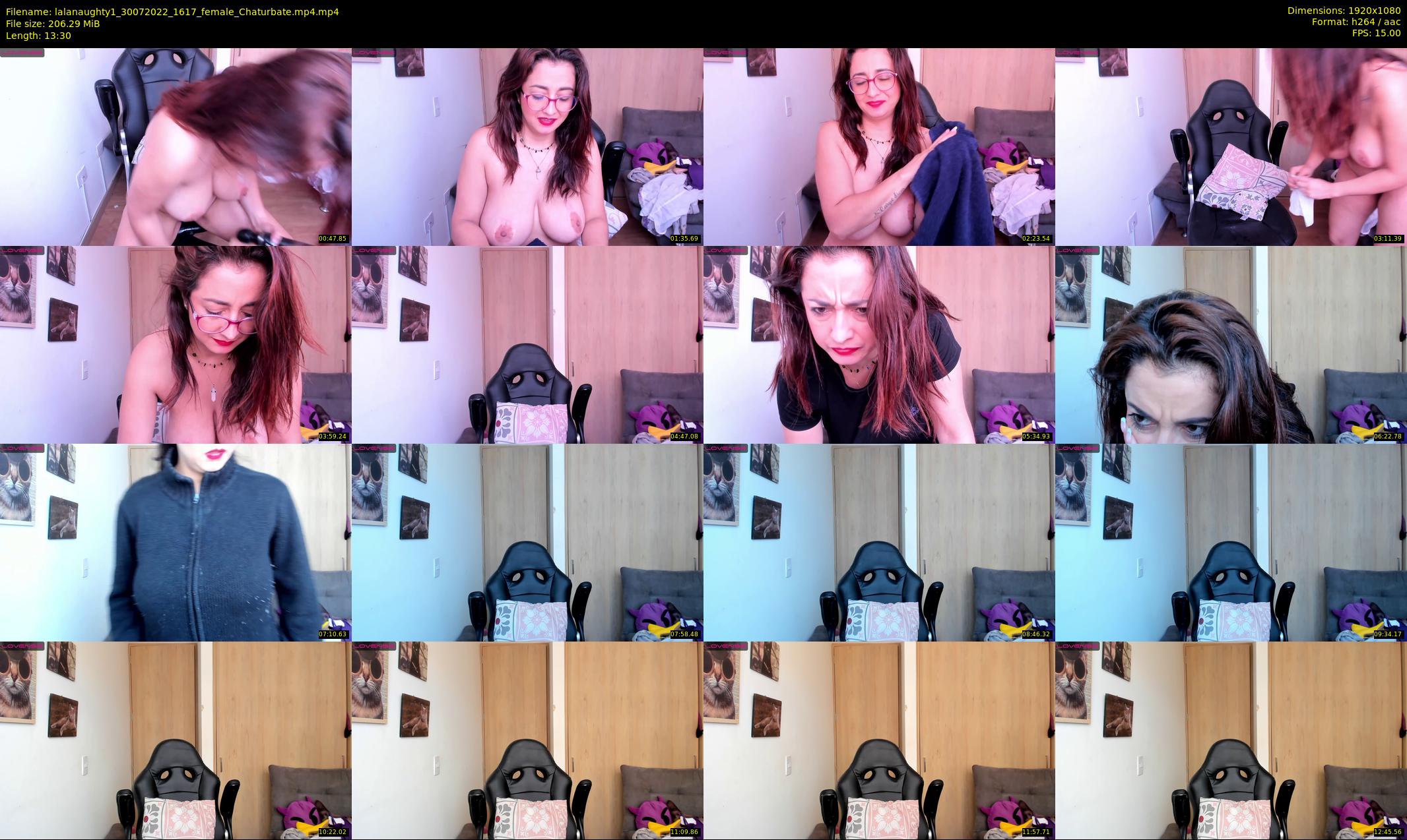 lalanaughty1 — 14 minute Chaturbate female cam show recording, 1080p, Jul 30, 2022
