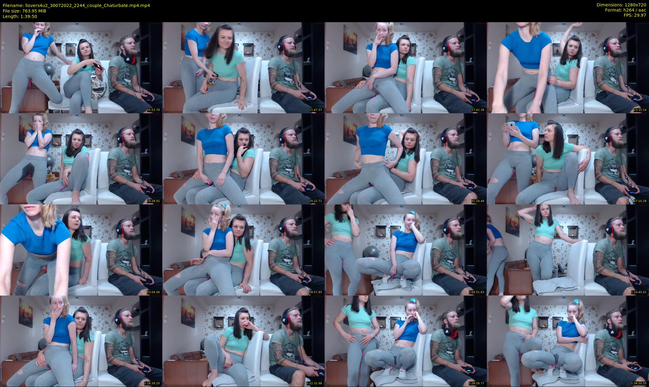 llovers4u2 — 100 minute Chaturbate couple cam show recording, 720p, Jul 30, 2022