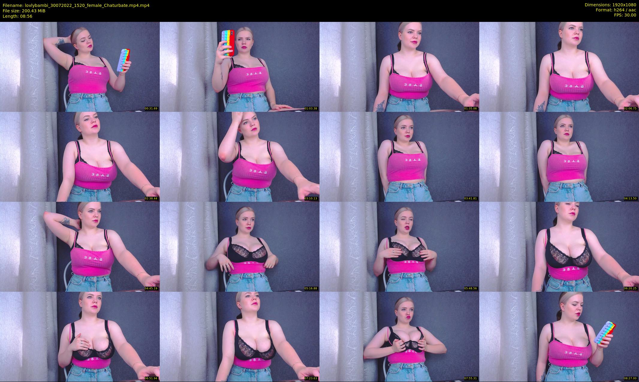 lovlybambi — 9 minute Chaturbate female cam show recording, 1080p, Jul 30, 2022