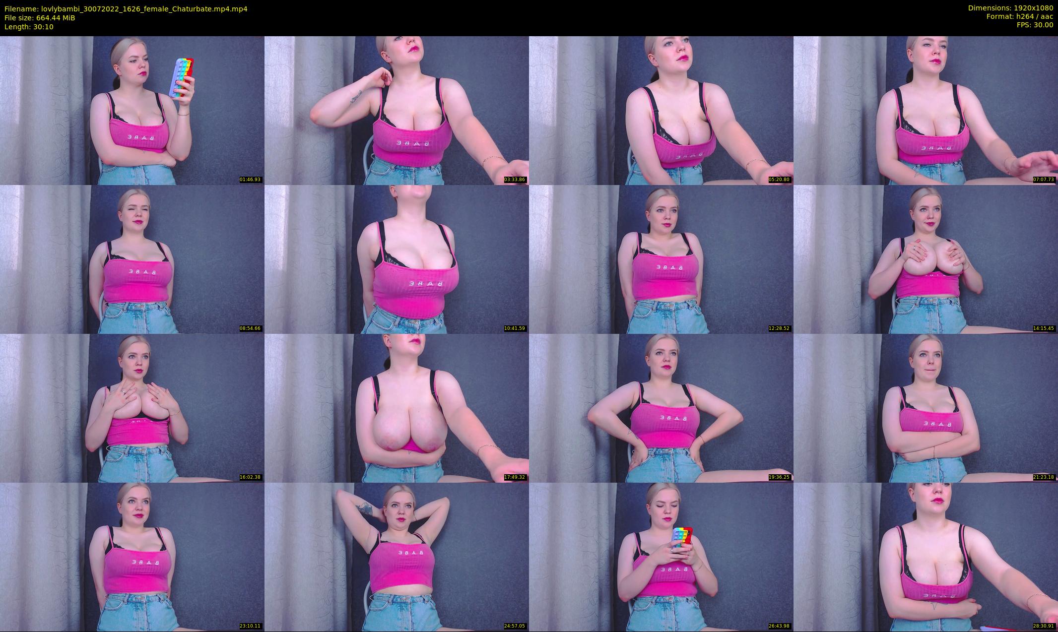 lovlybambi — 31 minute Chaturbate female cam show recording, 1080p, Jul 30, 2022