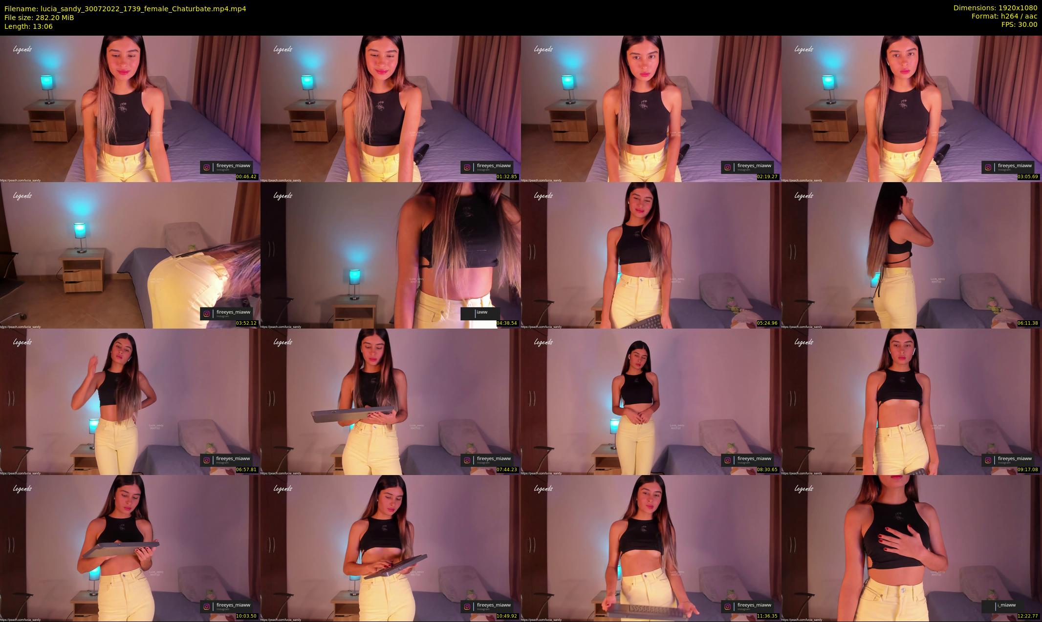 lucia_sandy — 14 minute Chaturbate female cam show recording, 1080p, Jul 30, 2022