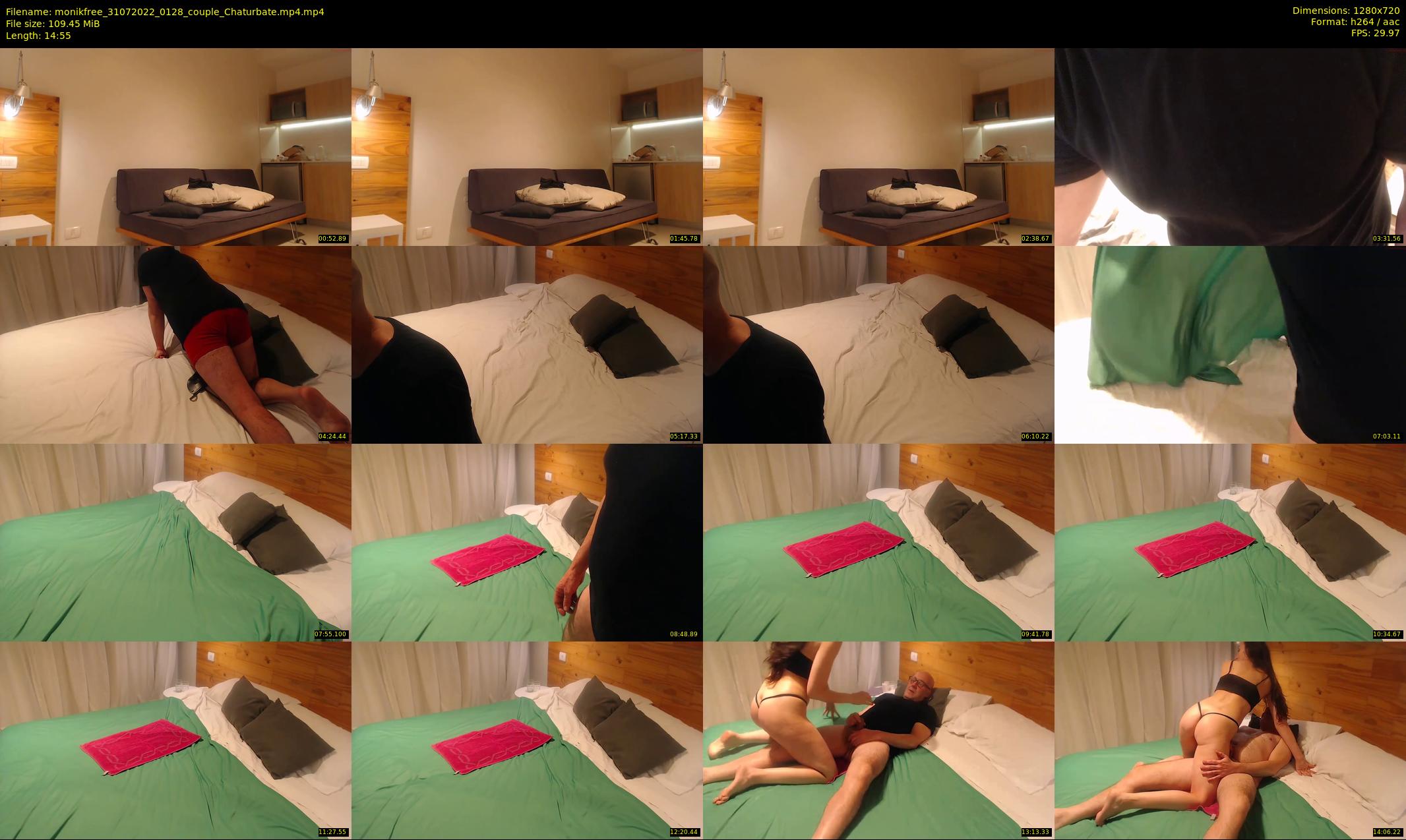 monikfree — 15 minute Chaturbate couple cam show recording, 720p, Jul 31, 2022