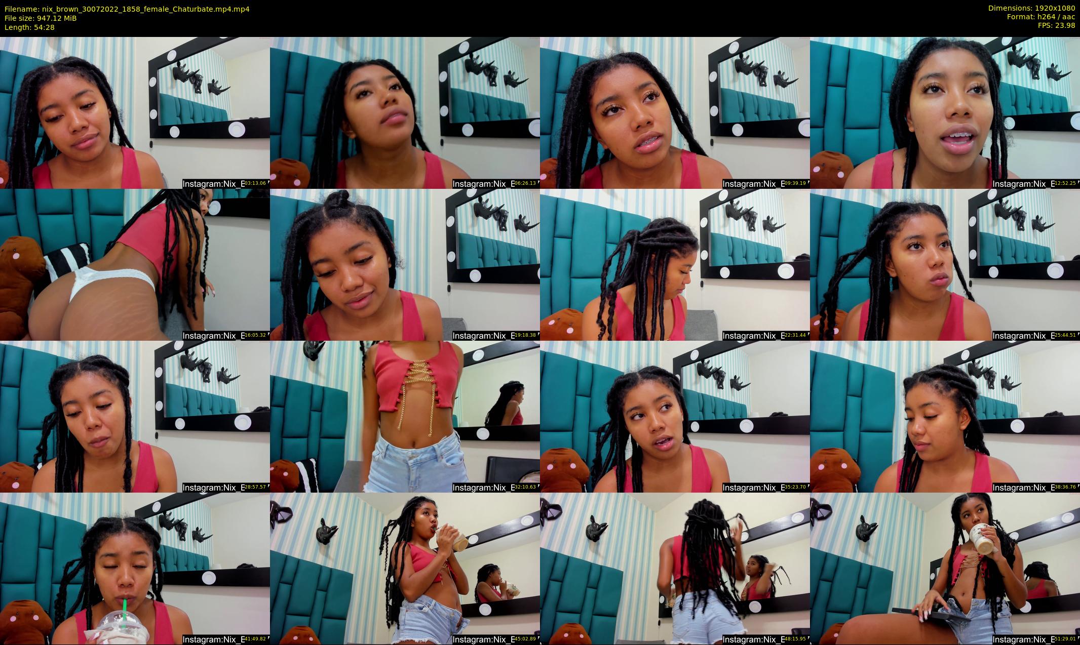 nix_brown — 55 minute Chaturbate female cam show recording, 1080p, Jul 30, 2022