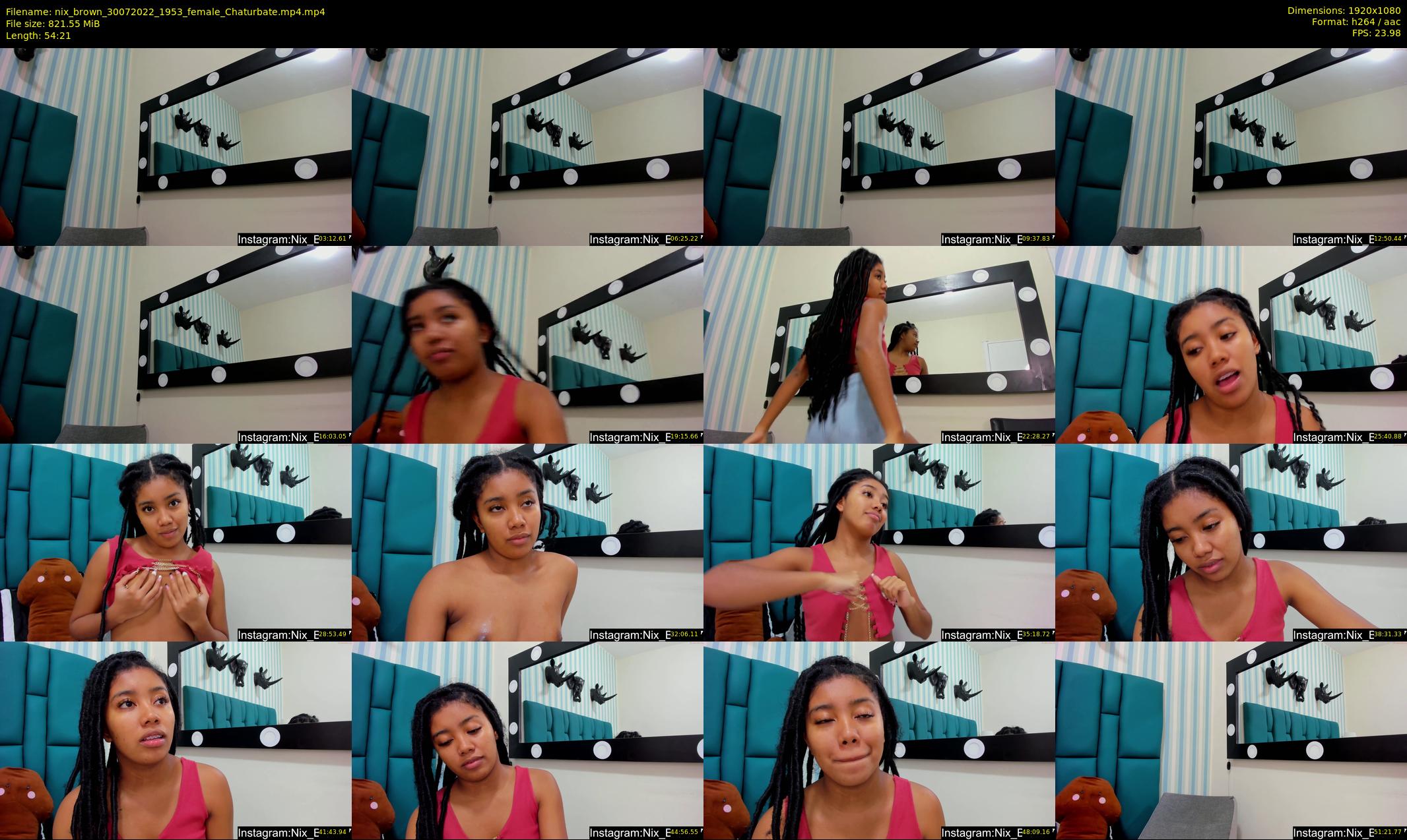 nix_brown — 55 minute Chaturbate female cam show recording, 1080p, Jul 30, 2022