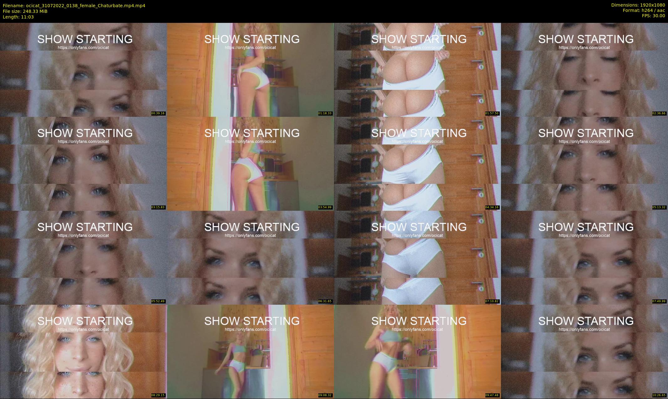 ocicat — 12 minute Chaturbate female cam show recording, 1080p, Jul 31, 2022