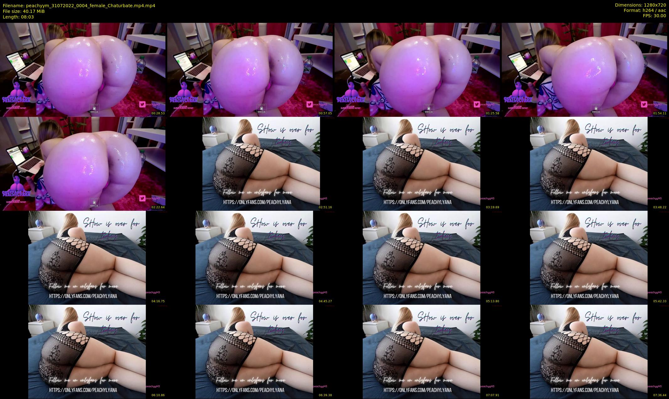 peachyym — 9 minute Chaturbate female cam show recording, 720p, Jul 31, 2022