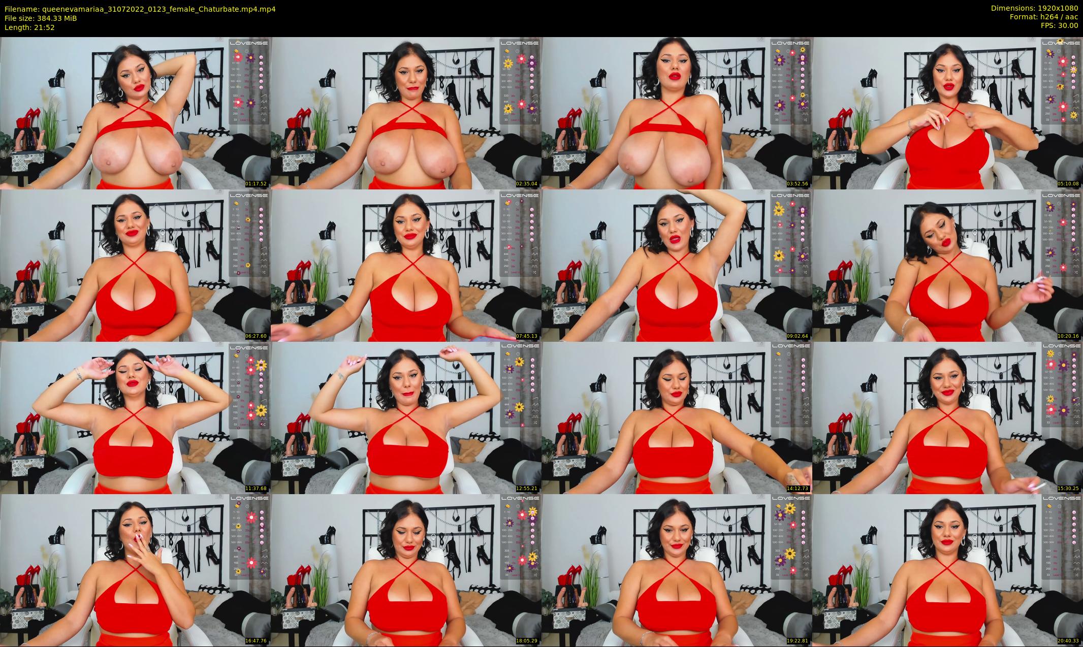 queenevamariaa — 22 minute Chaturbate female cam show recording, 1080p, Jul 31, 2022