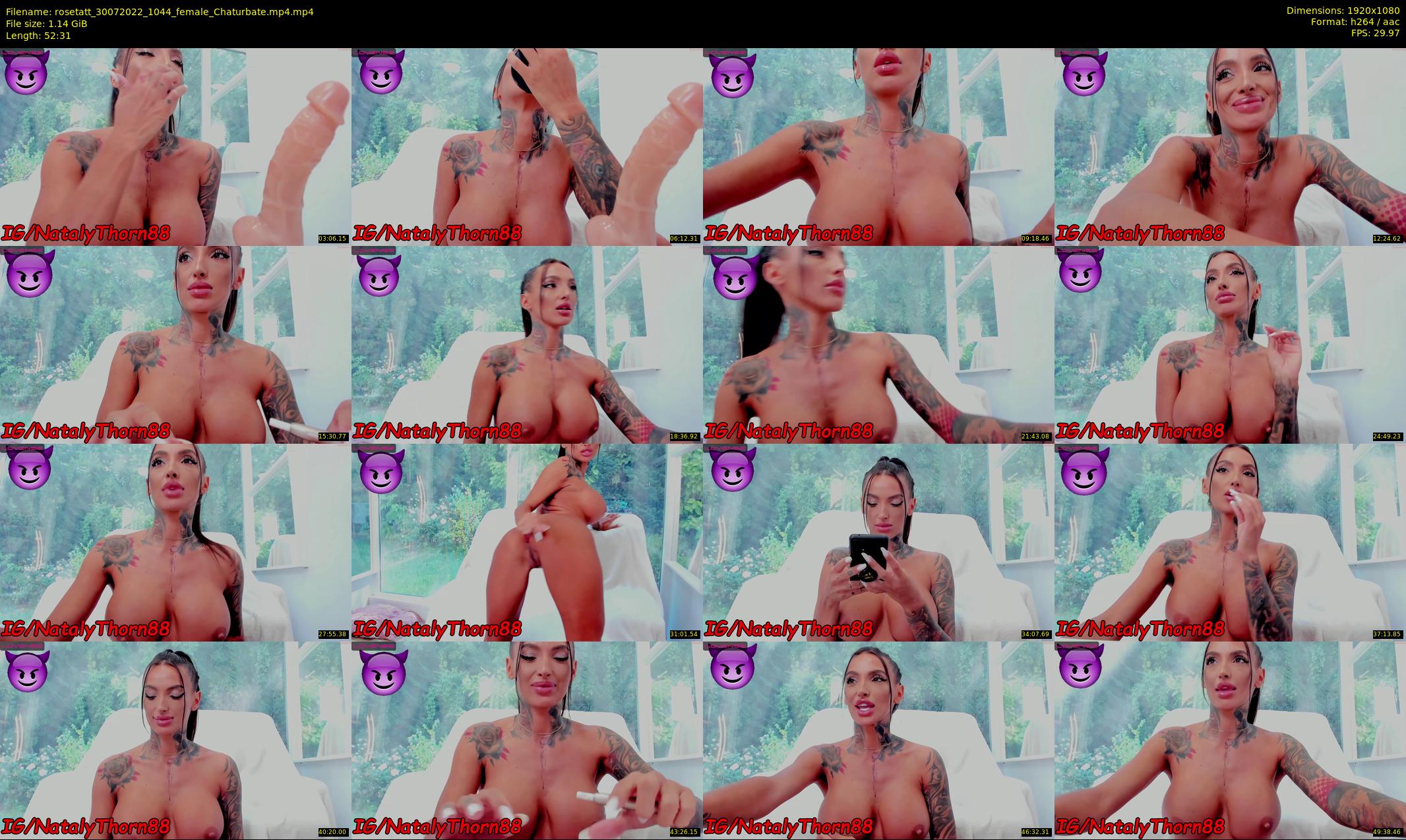 rosetatt — 53 minute Chaturbate female cam show recording, 1080p, Jul 30, 2022