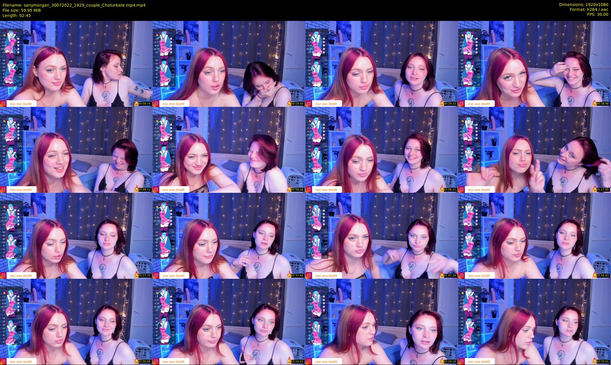 sanymorgan — 3 minute Chaturbate couple cam show recording, 1080p, Jul 30, 2022