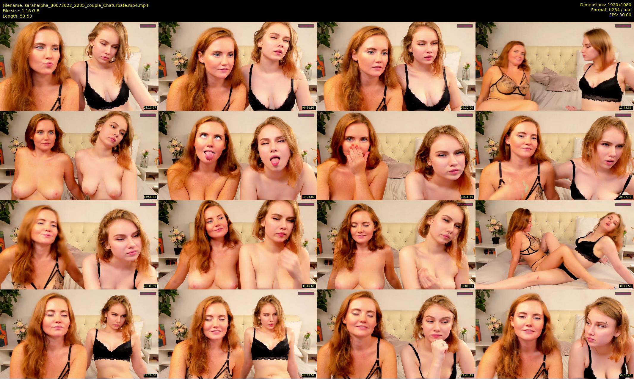 sarahalpha — 54 minute Chaturbate couple cam show recording, 1080p, Jul 30, 2022